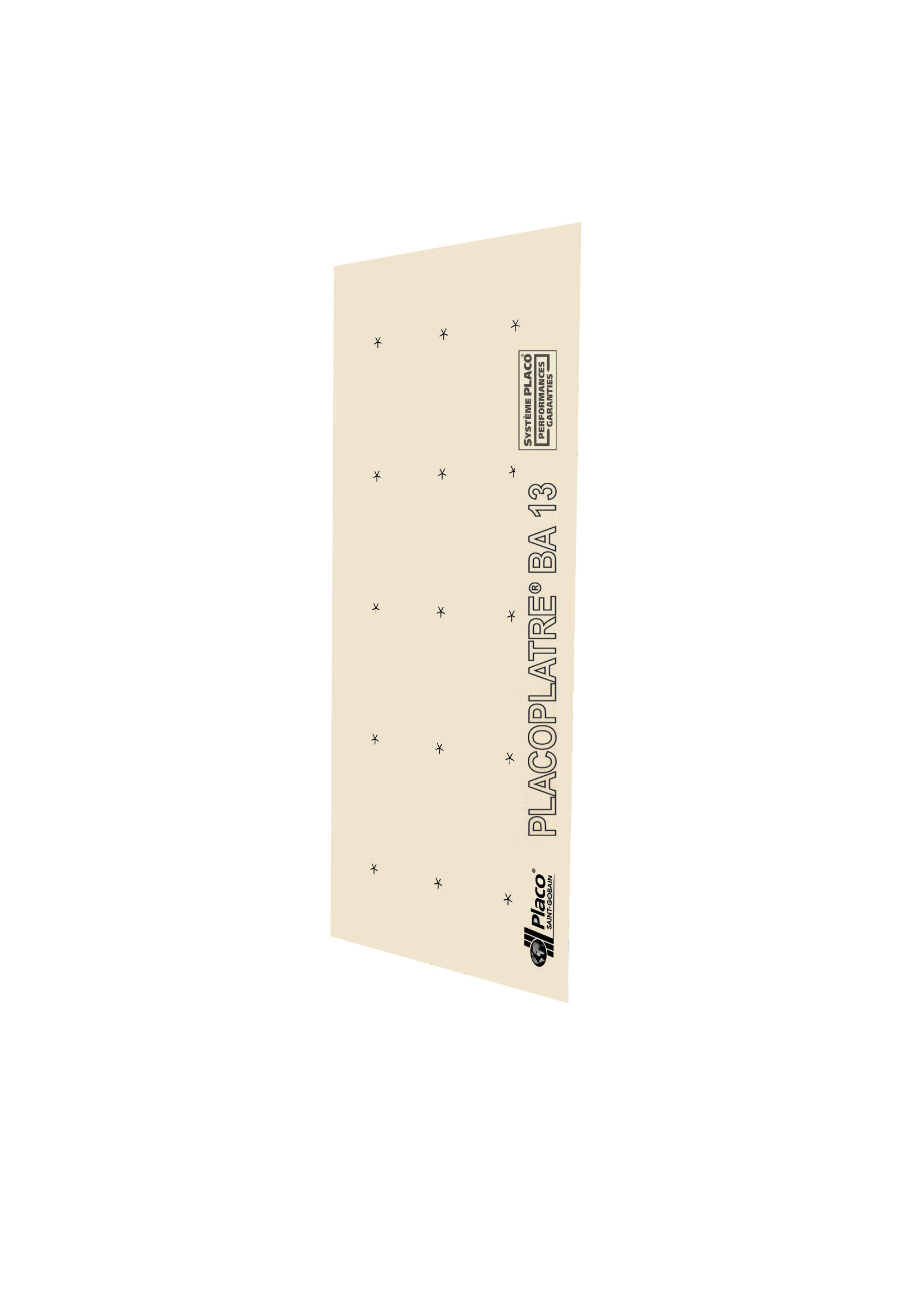 Plaque de plâtre BA13 standard NF H.250 x l.60 cm - PLACOPLATRE - 4