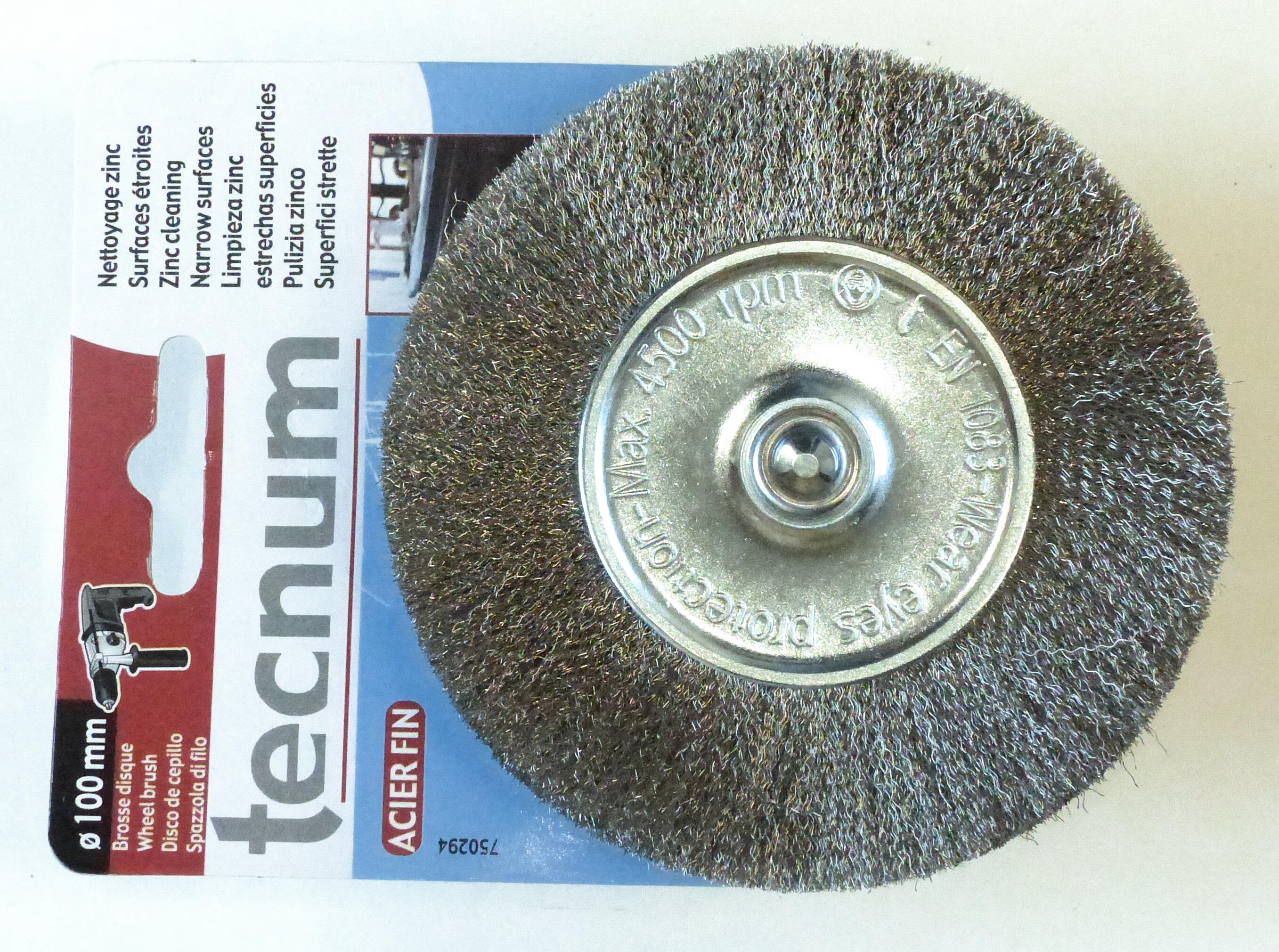 Brosse abrasive pour perceuse Diam.100 mm  - FARTOOLS - TECNUM - 4