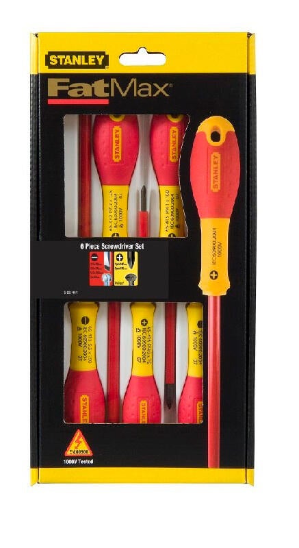 Jeu de 6 tournevis isolés 1000V STANLEY FATMAX - 2
