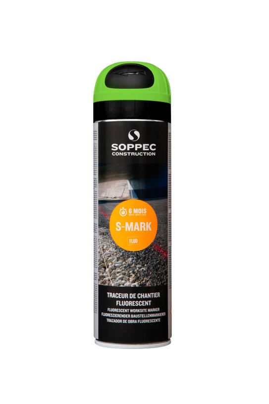 Traceur de chantier vert fluorescent Soppec 500 ml - TECHNIMA - 2