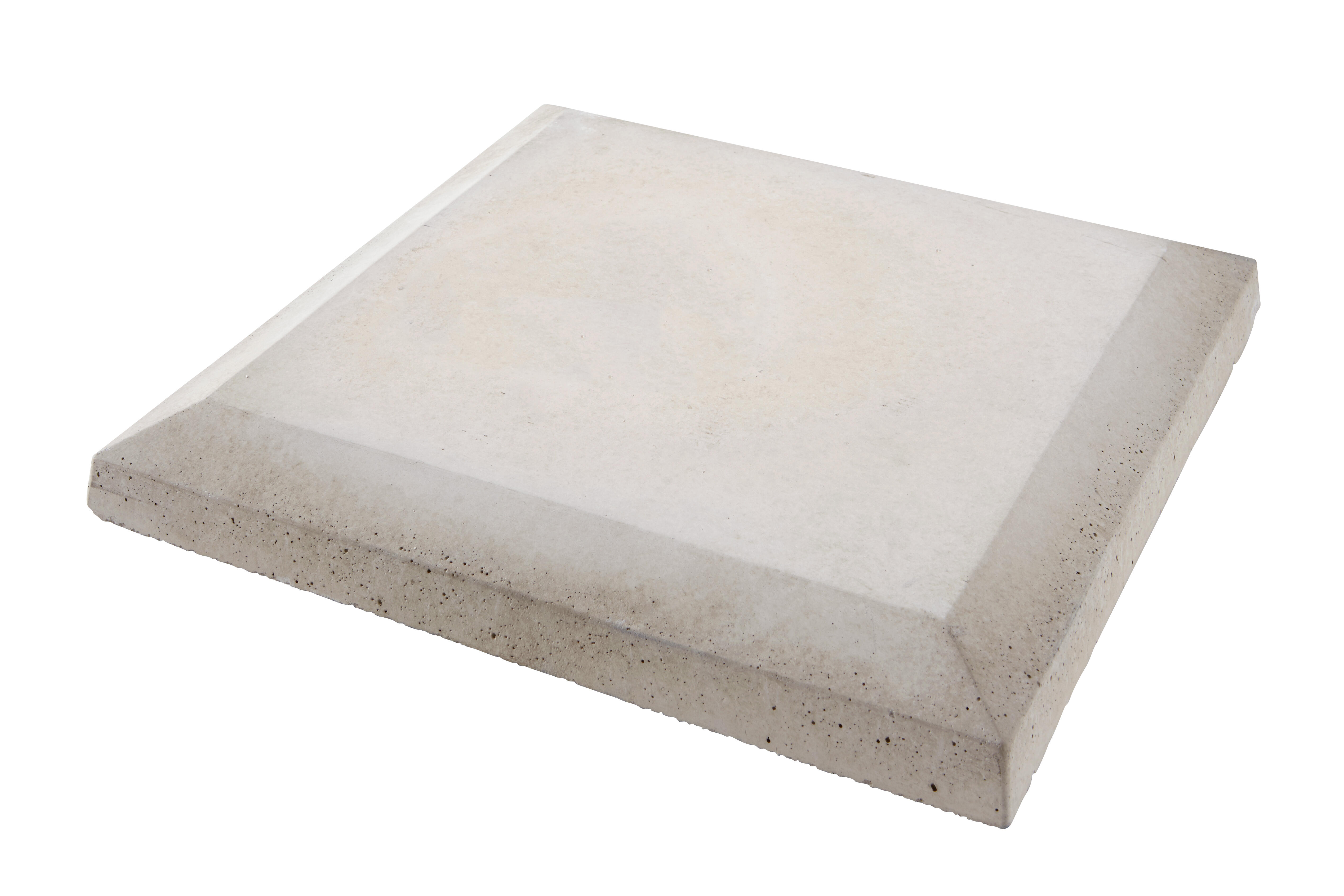 Chapeau plat de pilier gris l.43 x P.43 cm - 2