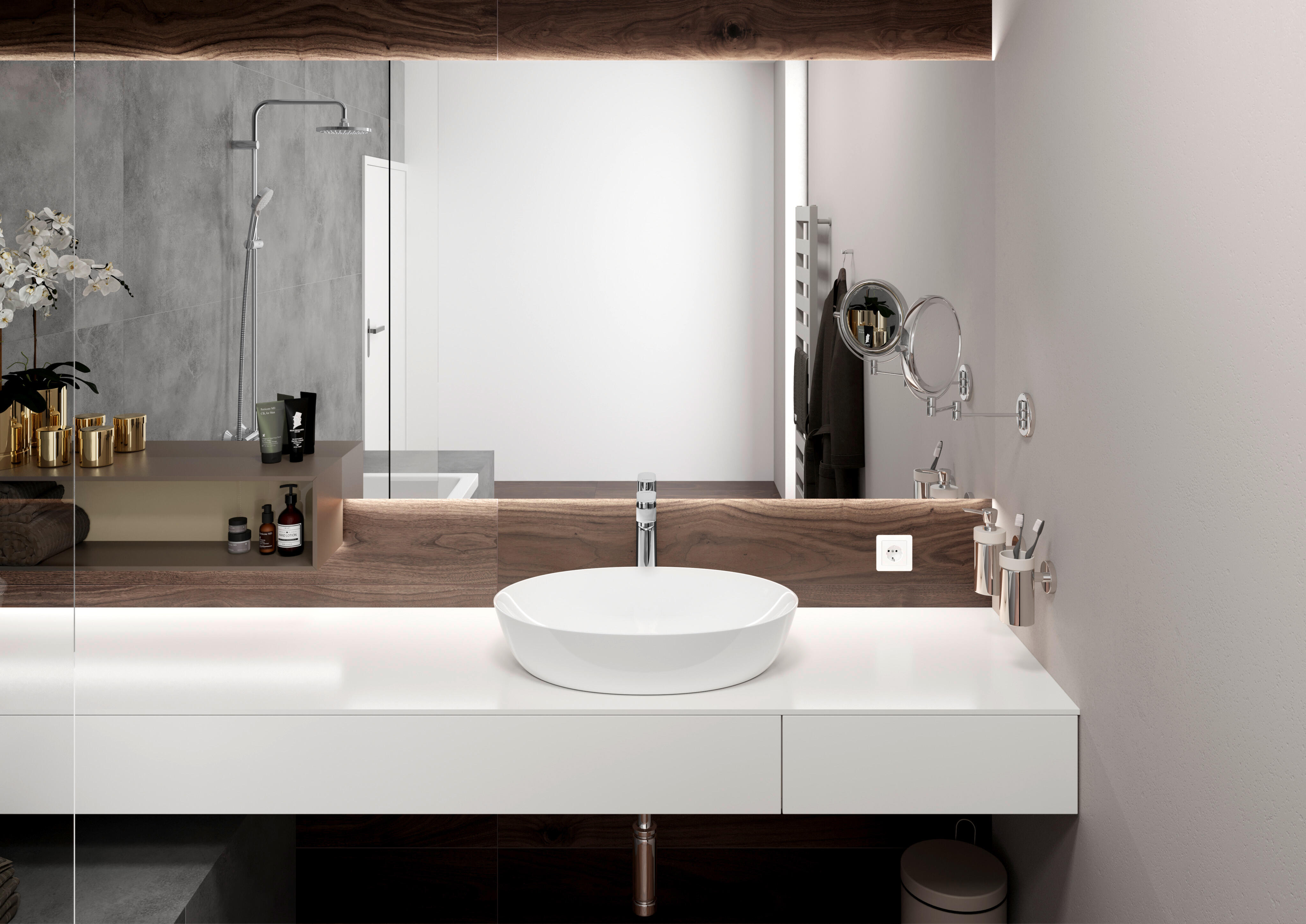 Mitigeur lavabo bec haut - Chromé - Vernis Blend 190 - 3