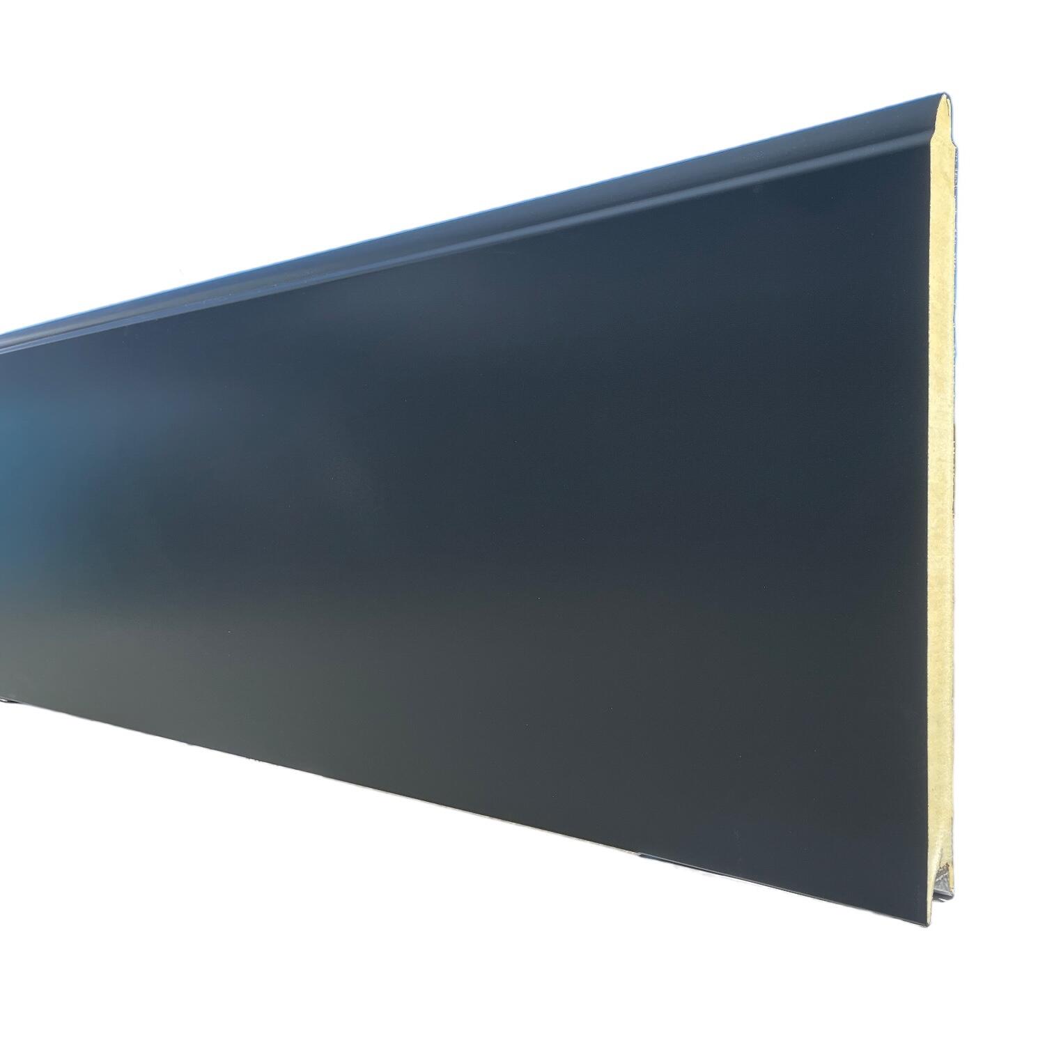 Porte de garage sectionnelle prémontée Motorisée sans rainure H.200 x l.240 Gris  - 7