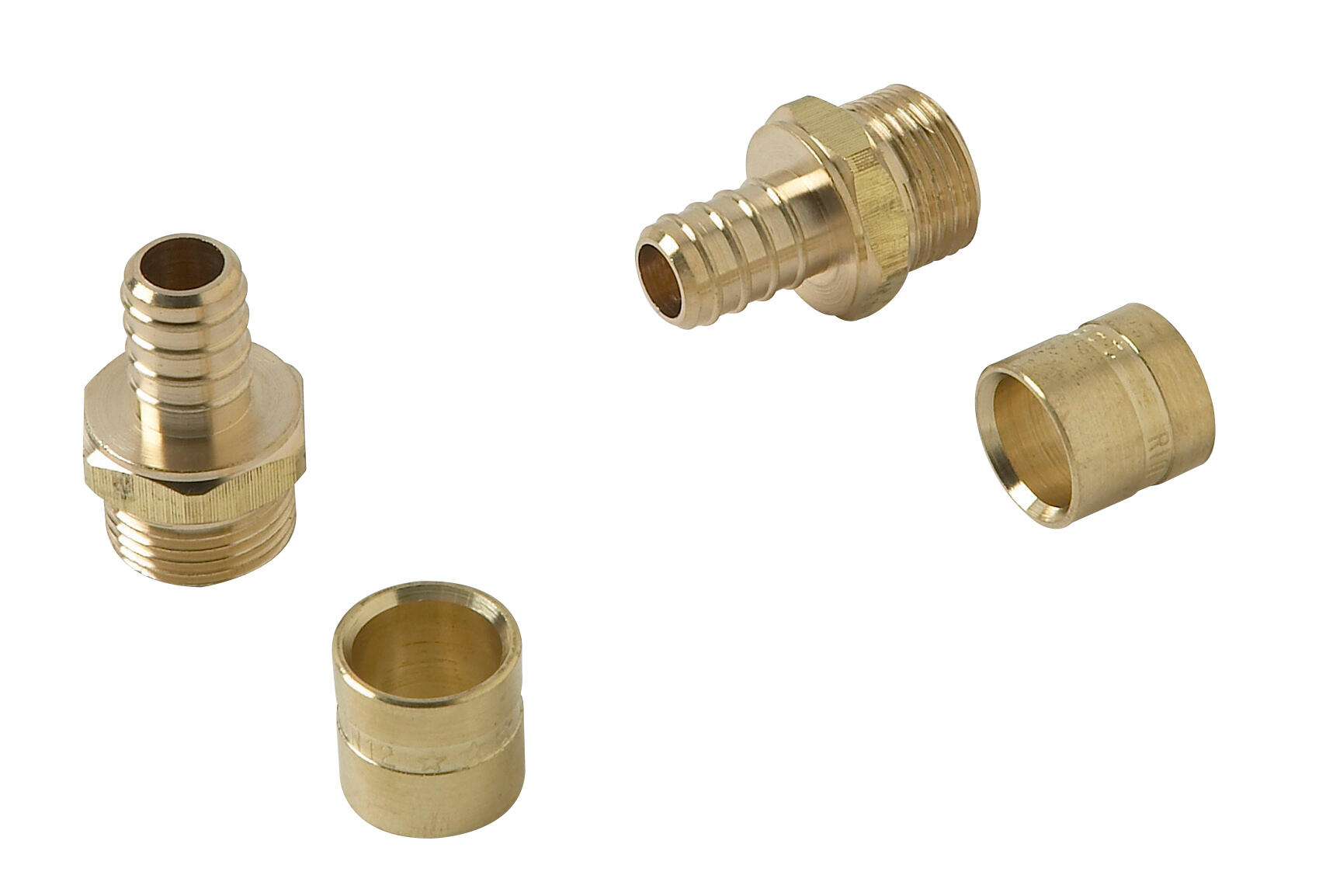 Raccord mâle M.12X17(3/8'') PER à glissement Diam.16 mm - (lot de 2) - 2