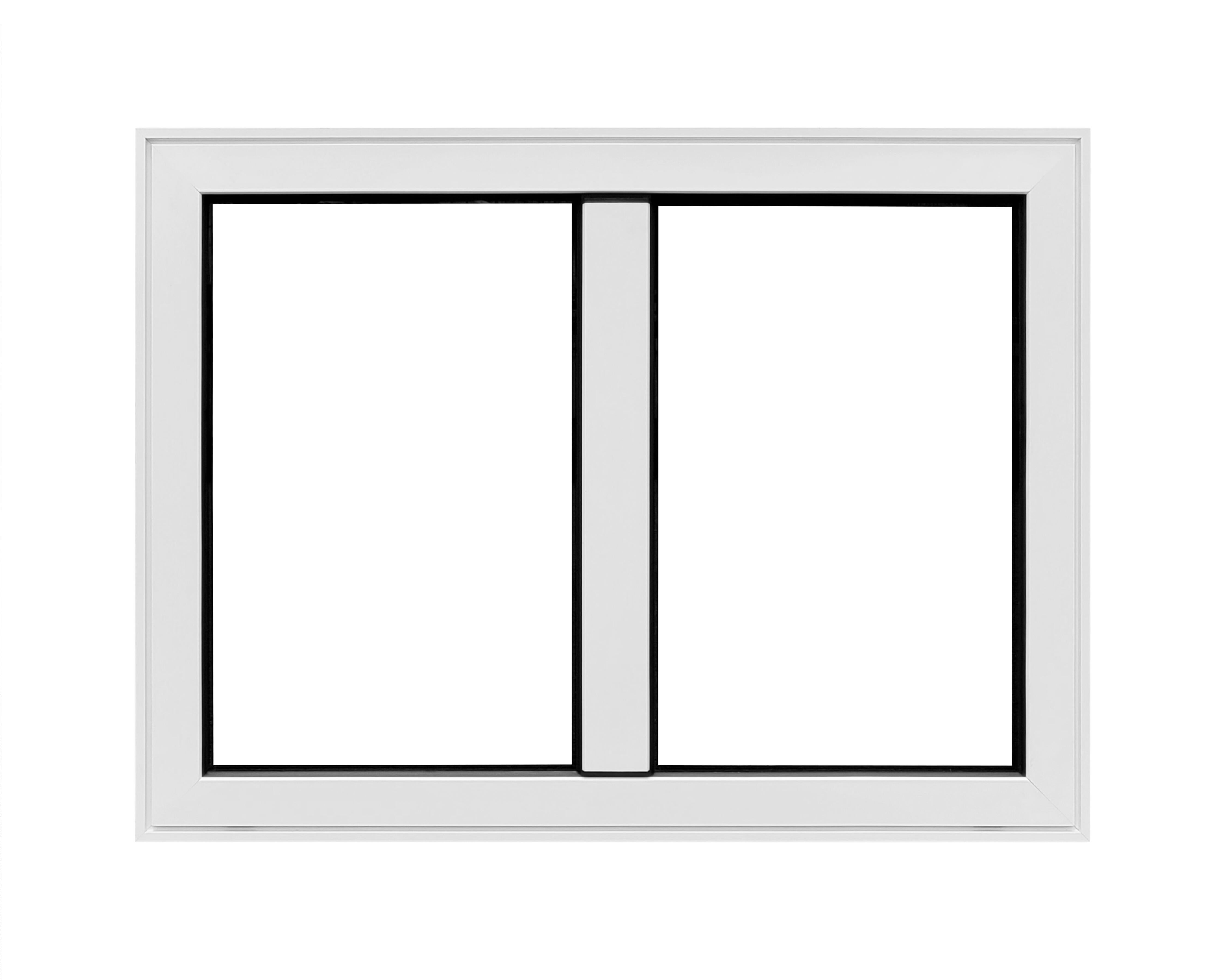 Fenêtre aluminium H.75 x l.100 cm oscillo-battant 2 vantaux blanc - 5