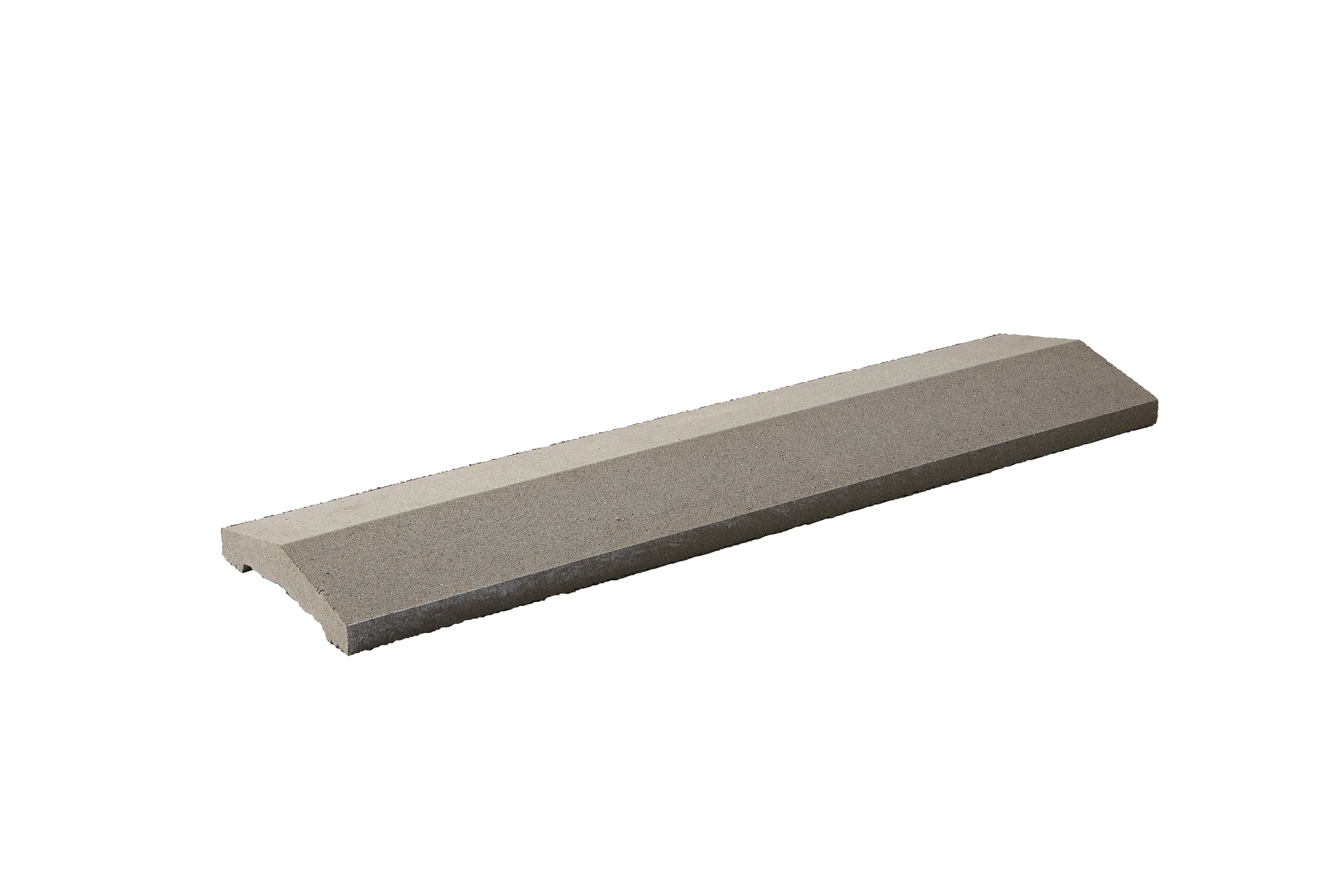 Couvre mur 2 pentes gris L.100 x l.25 cm - WESER - 2