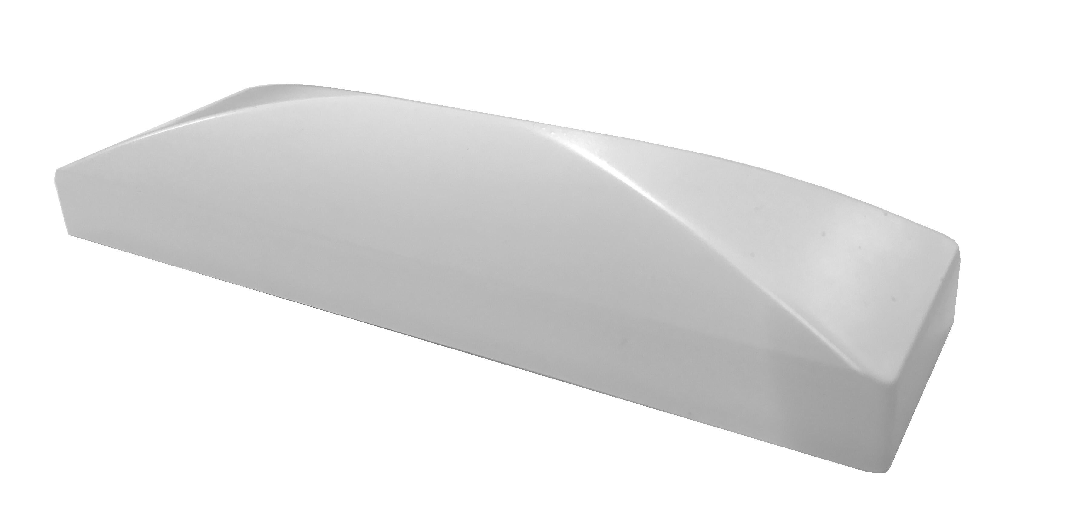 5 chapeaux PVC pour lisse blanc L.120 x l.30 mm - 2