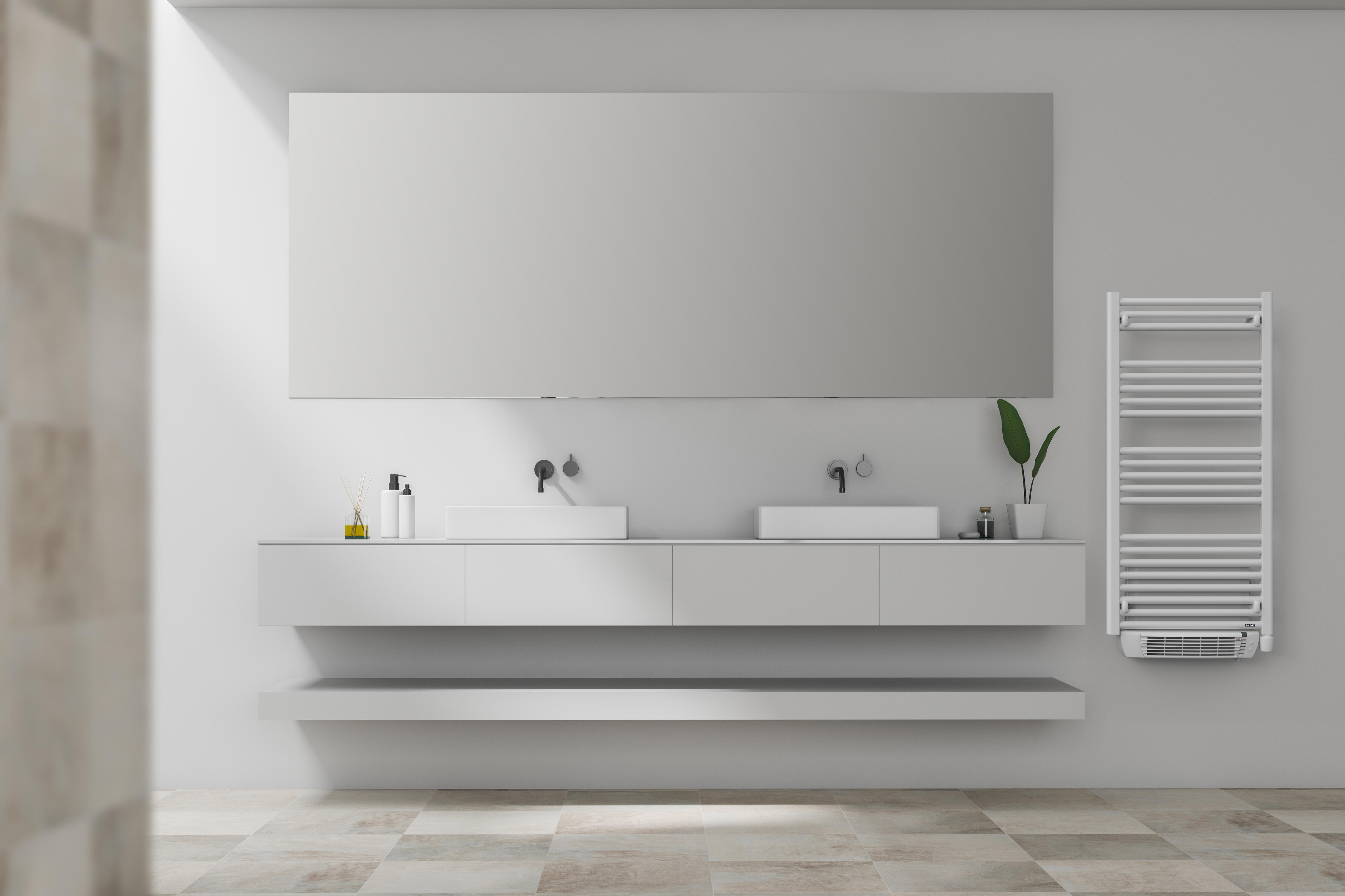 Sèche-serviette électrique blanc 500 W DOLCE VITA - RADEL - 3