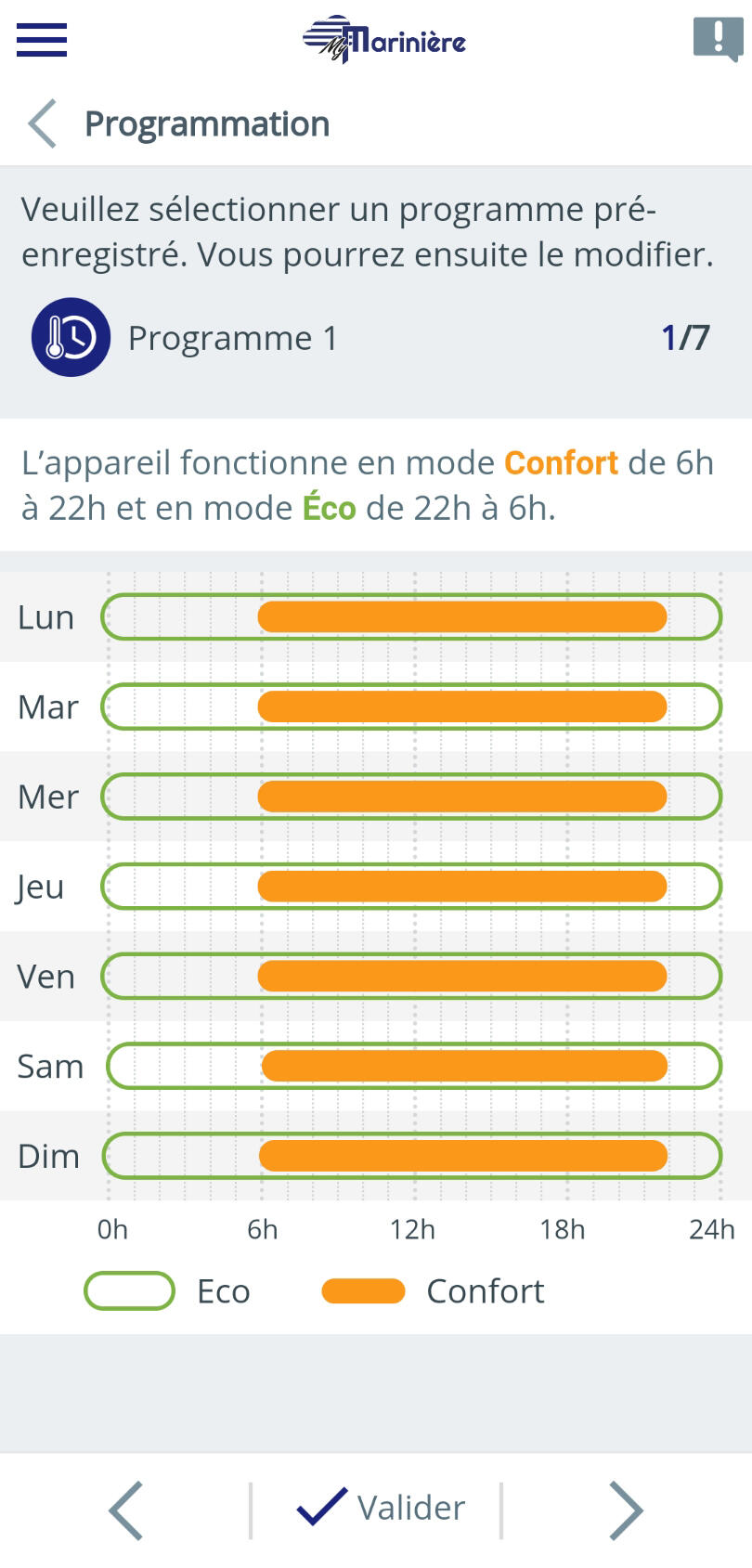 Radiateur électrique à inertie sèche 2000 W Aviso - MARINIERE - 5