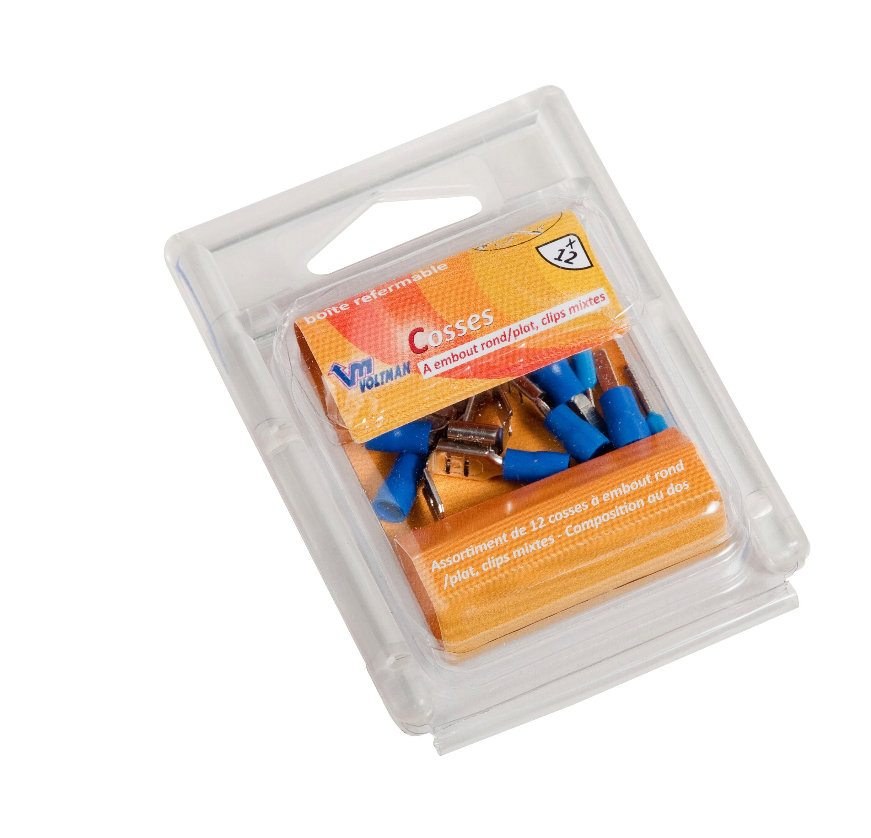 Lot 4 cosses clips ø6.3mm + 8 cosses 6.3+1.9mm - 2