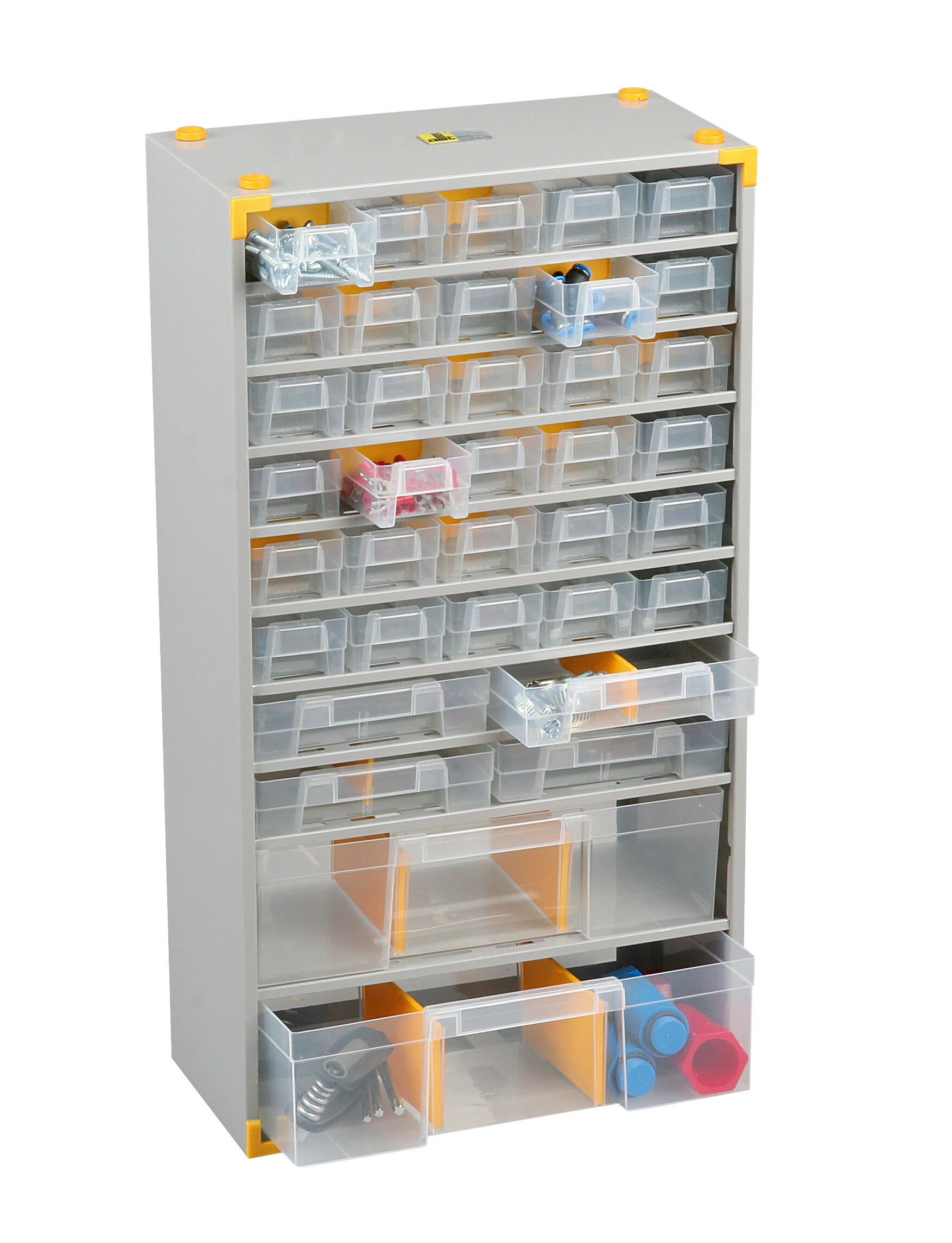 Casier à tiroirs en acier 15 T+4 bacs - ALLIT - 4