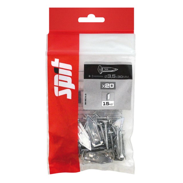 Cheville à clouer pour matériaux creux Diam.3,5 mm x35 mm - SPIT HMG (lot de 20)