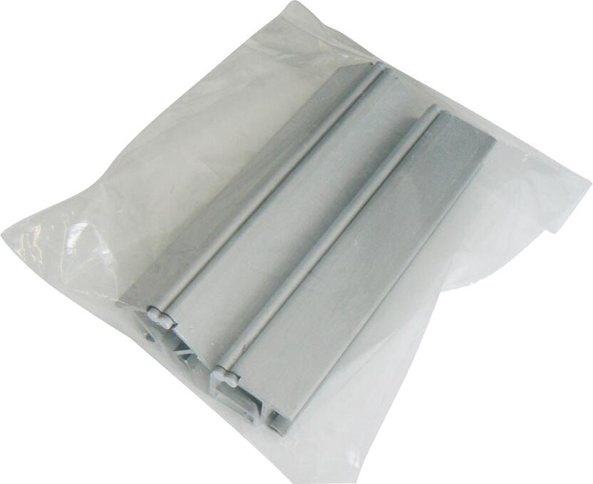 SACHET DE 2 PIECES MULTIANGLES ALU (Rentrant, Sortant, Droit) POUR PLINTHE DE CUISINE DE HAUTEUR 120cm - 2