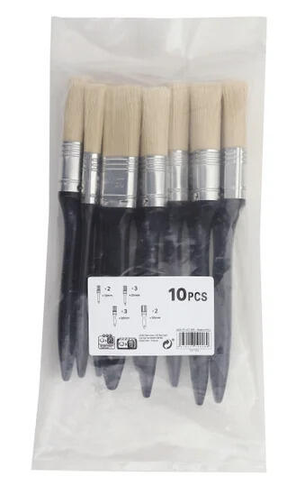Pinceaux brosses plats toute peinture (lot de 10) - 2