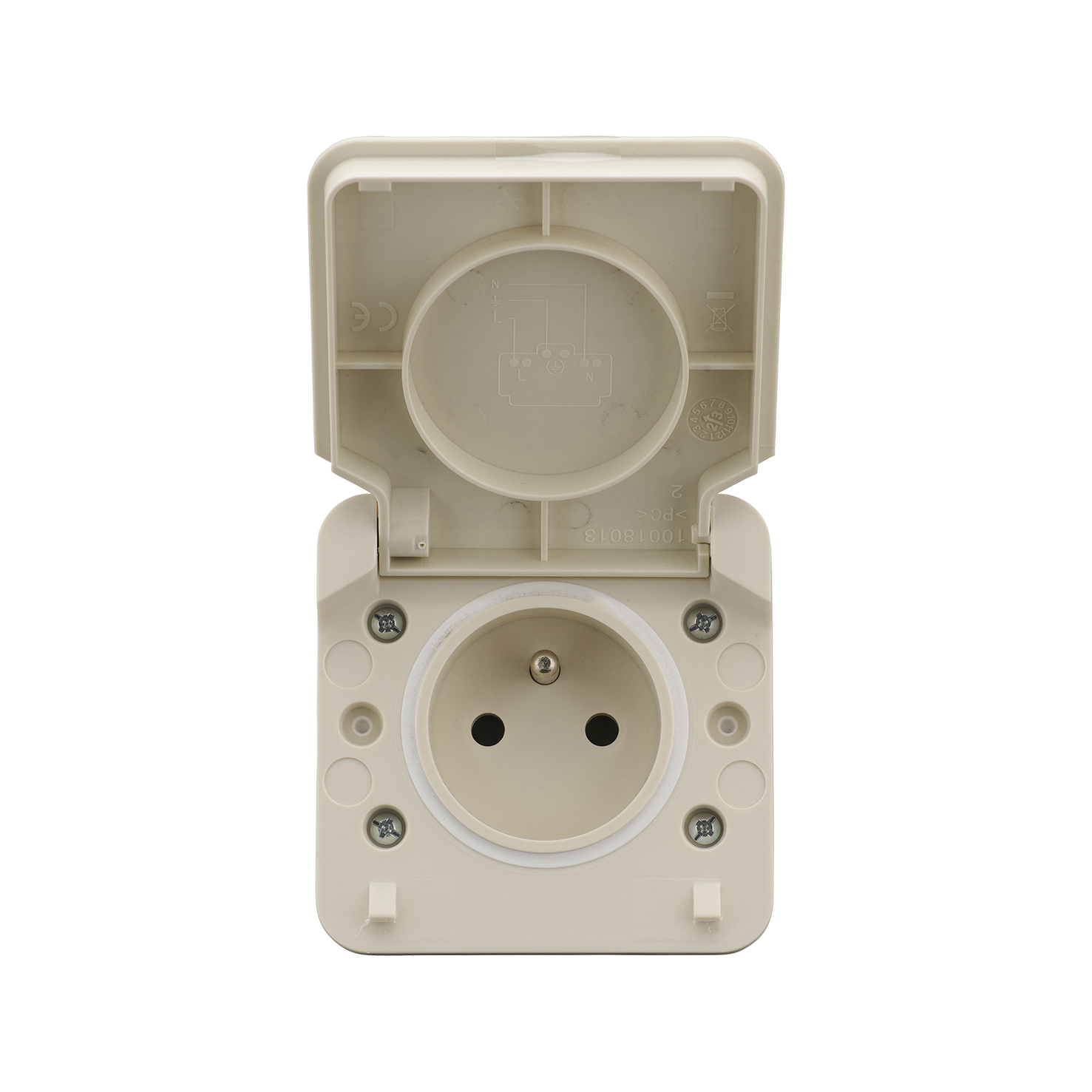 Prise de courant étanche 2P+T CYKLONE - DEBFLEX - 2