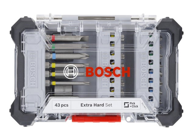 Coffret de 43 embouts vissage et douilles Extra Hard - BOSCH