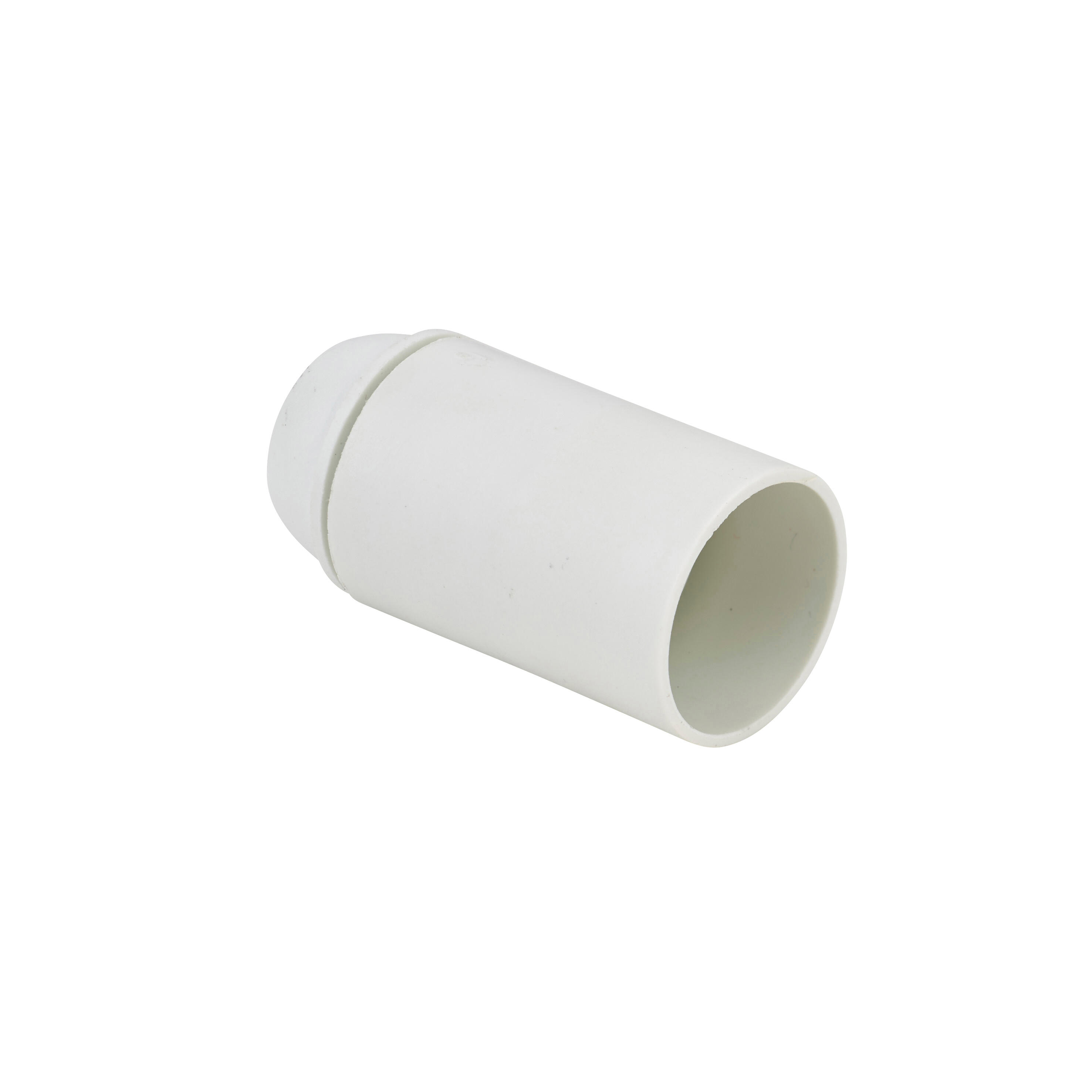 Douille chemise lisse blanc E14 - 2
