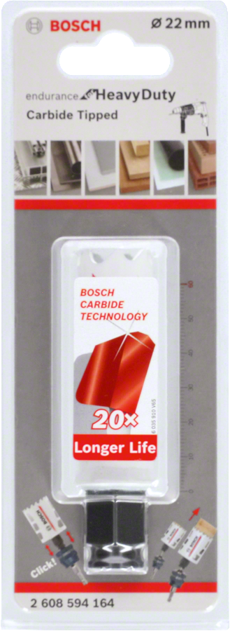 Scie trépan carbure Diam.22 mm Heavy Duty  - 3