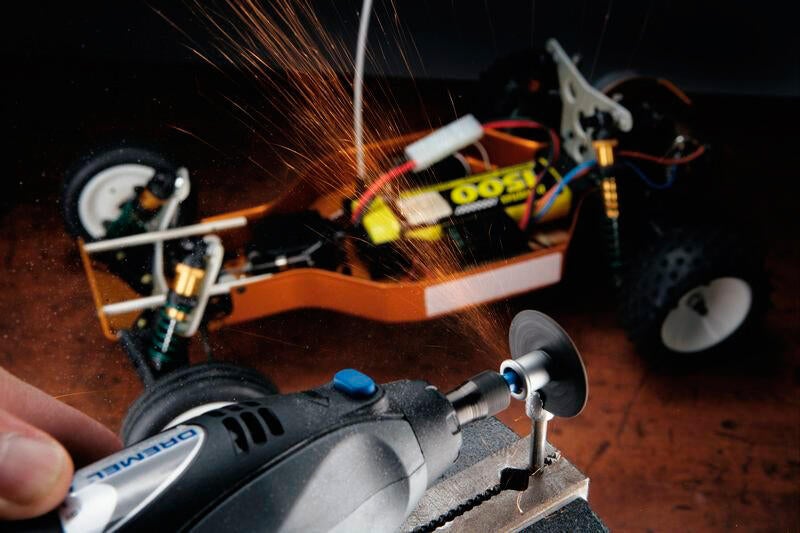 Pack de 10 disques à tronçonner EZ SpeedClic + mandrin pour la découpe des métaux et des plastiques - SC690 DREMEL - 3