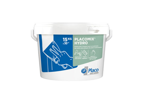 Enduit joint hydrofugé prêt a l'emploi 15 kg Placomix Hydro - PLACOPLATRE - 2