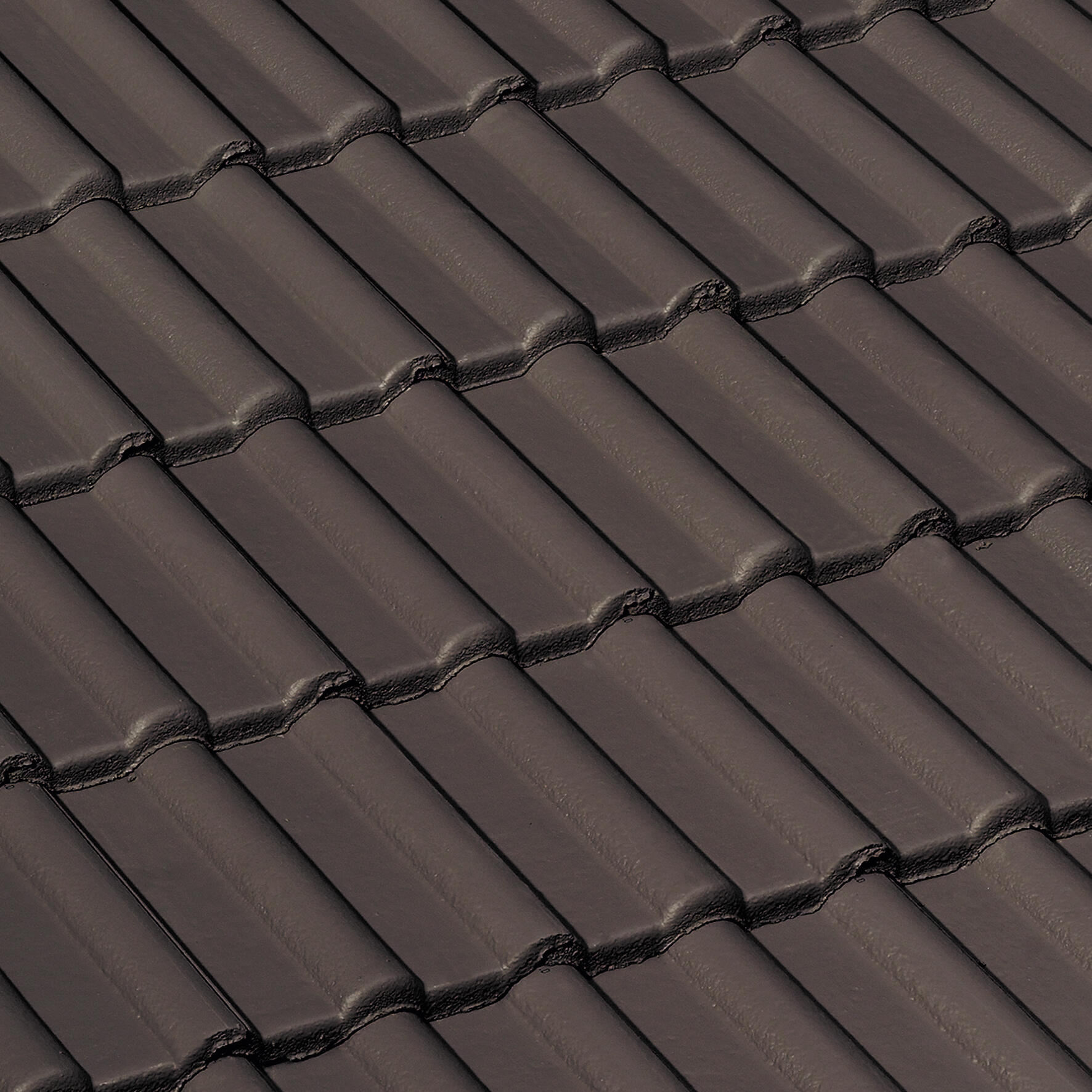 Tuile Double Romane béton brun - MONIER - 3
