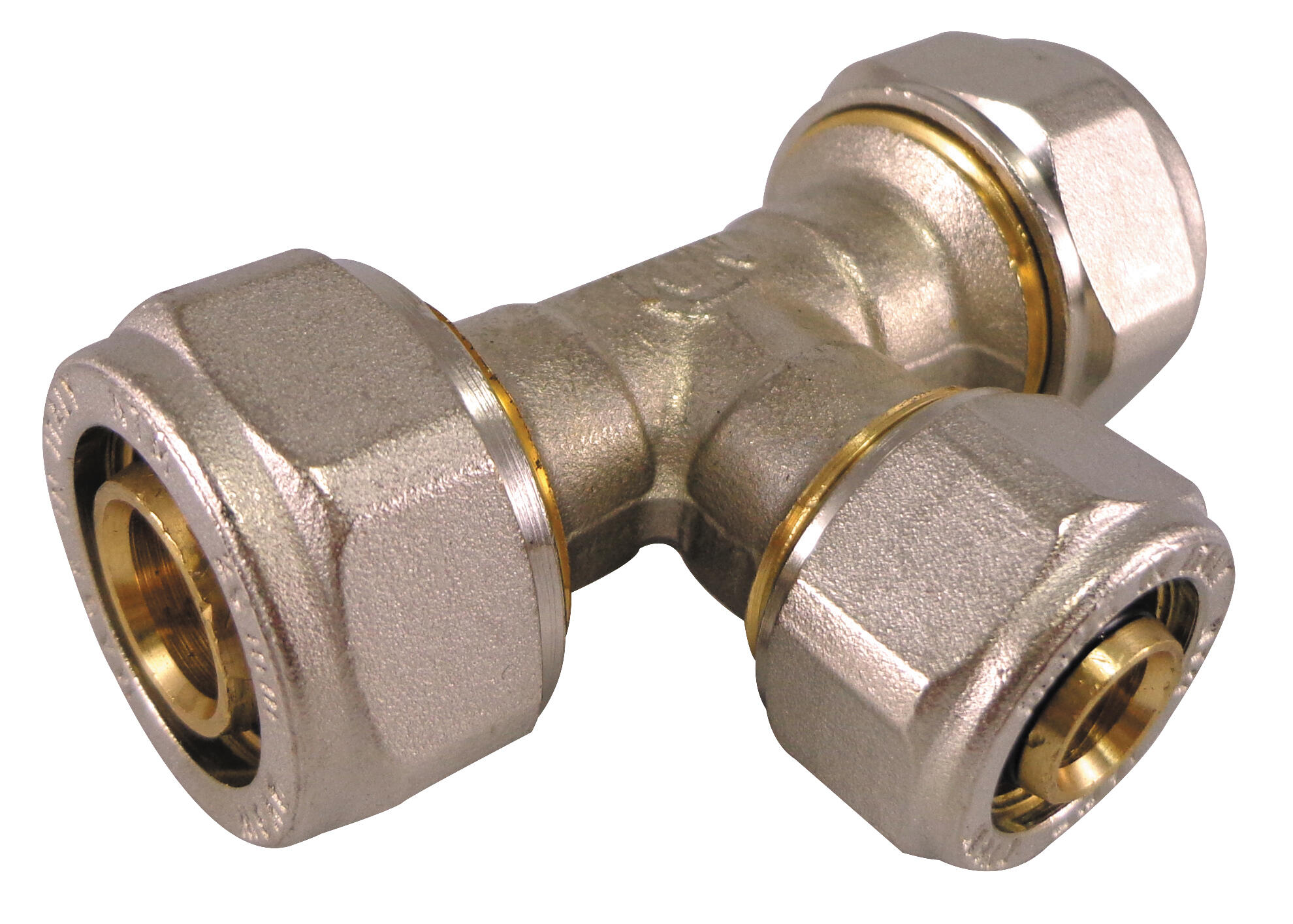 Raccord té réduit multicouche à compression Diam.20-16-20 mm - 2