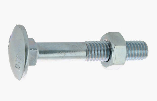 Boulon Diam.6 mm tête ronde collet carré Boîte de 25 - VISWOOD - 2