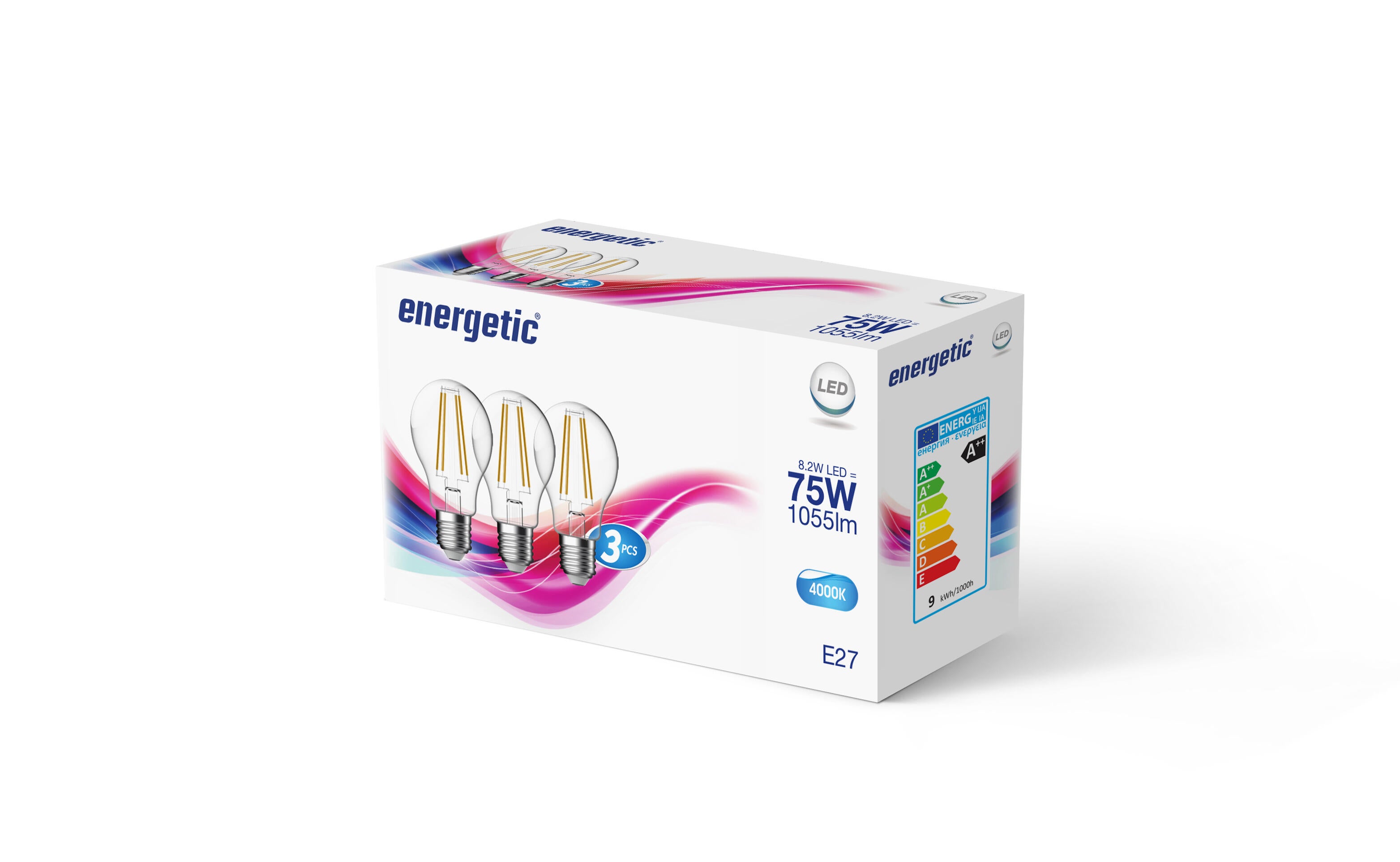 Ampoules LED E27 4000K lot de 3 - NORDLUX - 2