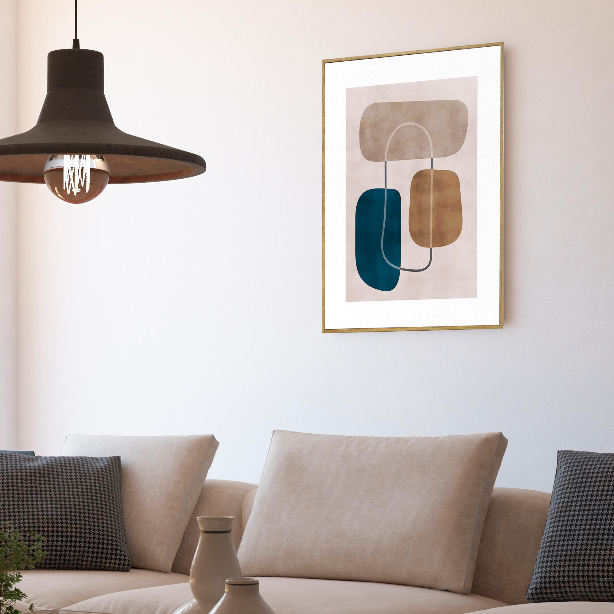 Cuadro decorativo con moldura 106208 50x70 cm
