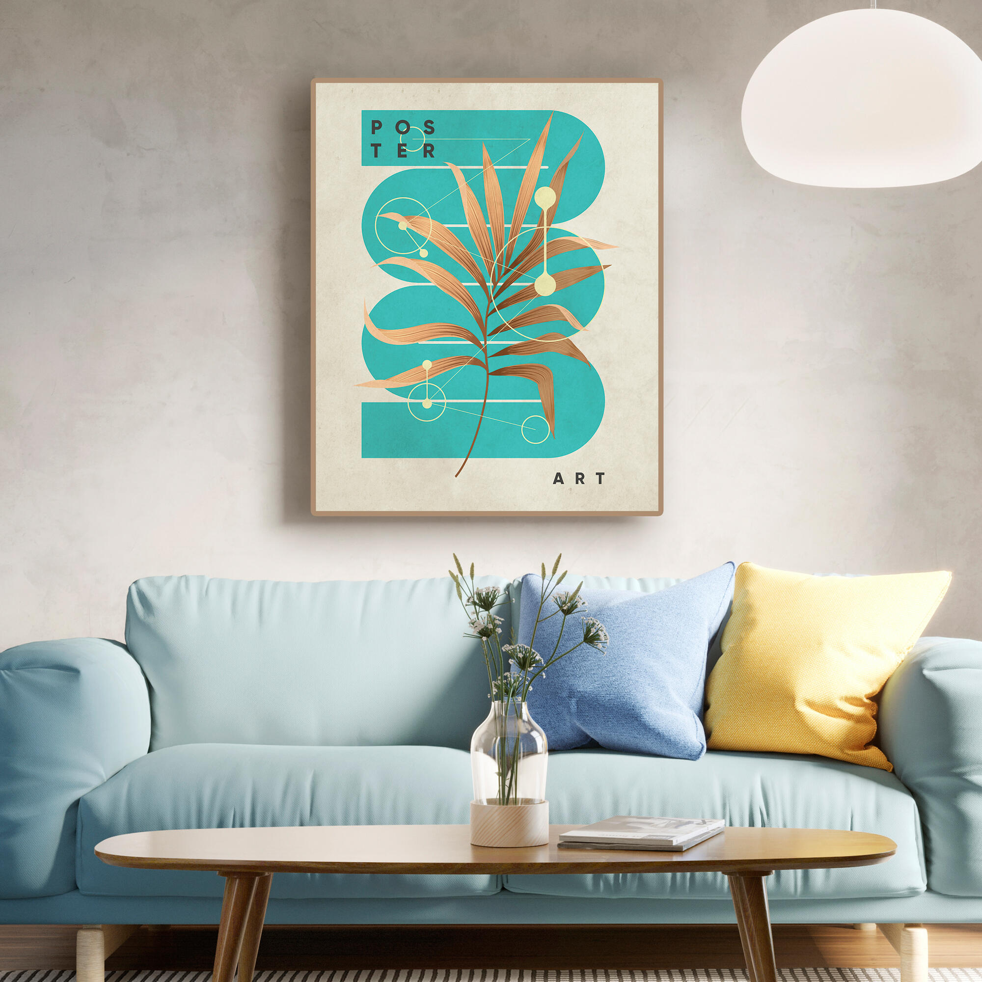 Cuadro decorativo con moldura 106211 50x70 cm