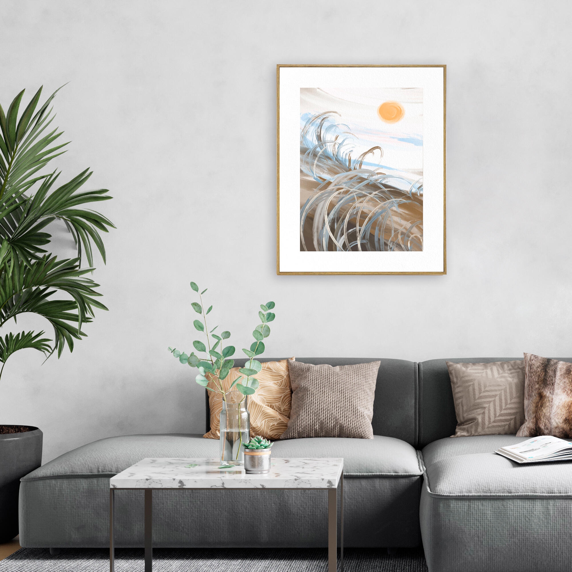 Cuadro decorativo con moldura 106218 40x50 cm