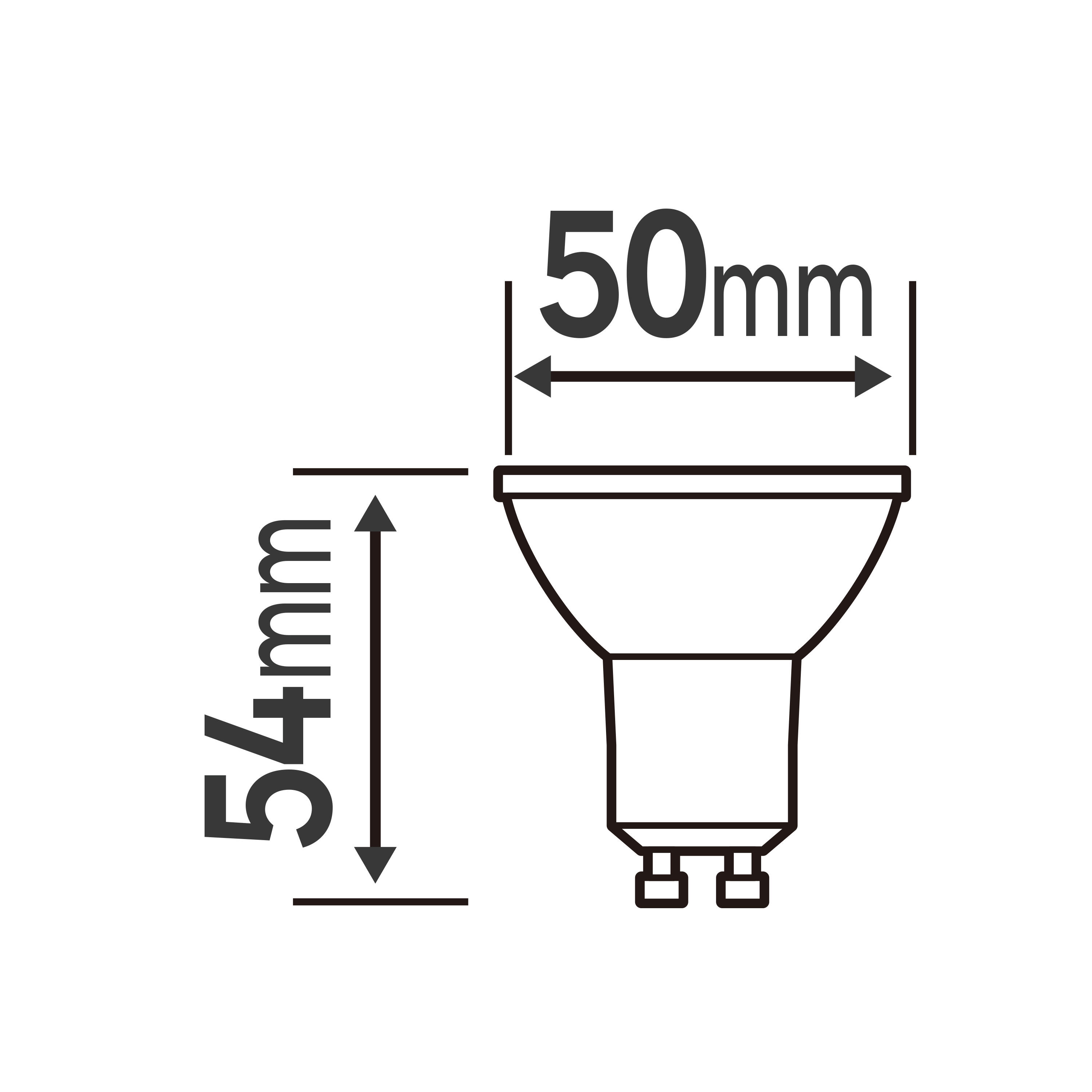 Ampoules LED GU10 2700K lot de 3 - ZEIGER - 3
