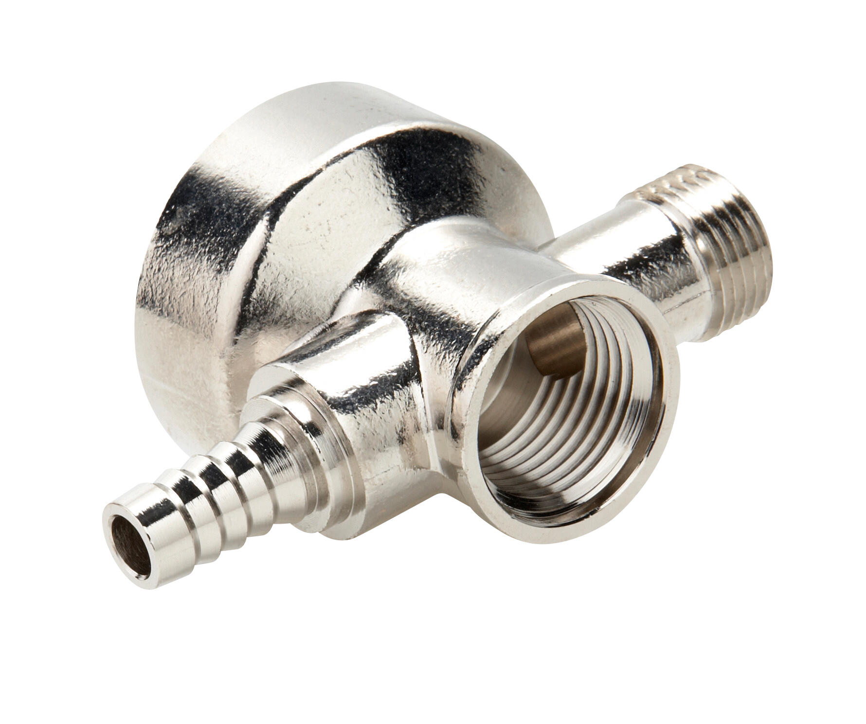 Raccord coude applique femelle F.15X21(1/2'') PER à sertir Diam.16 mm - 2