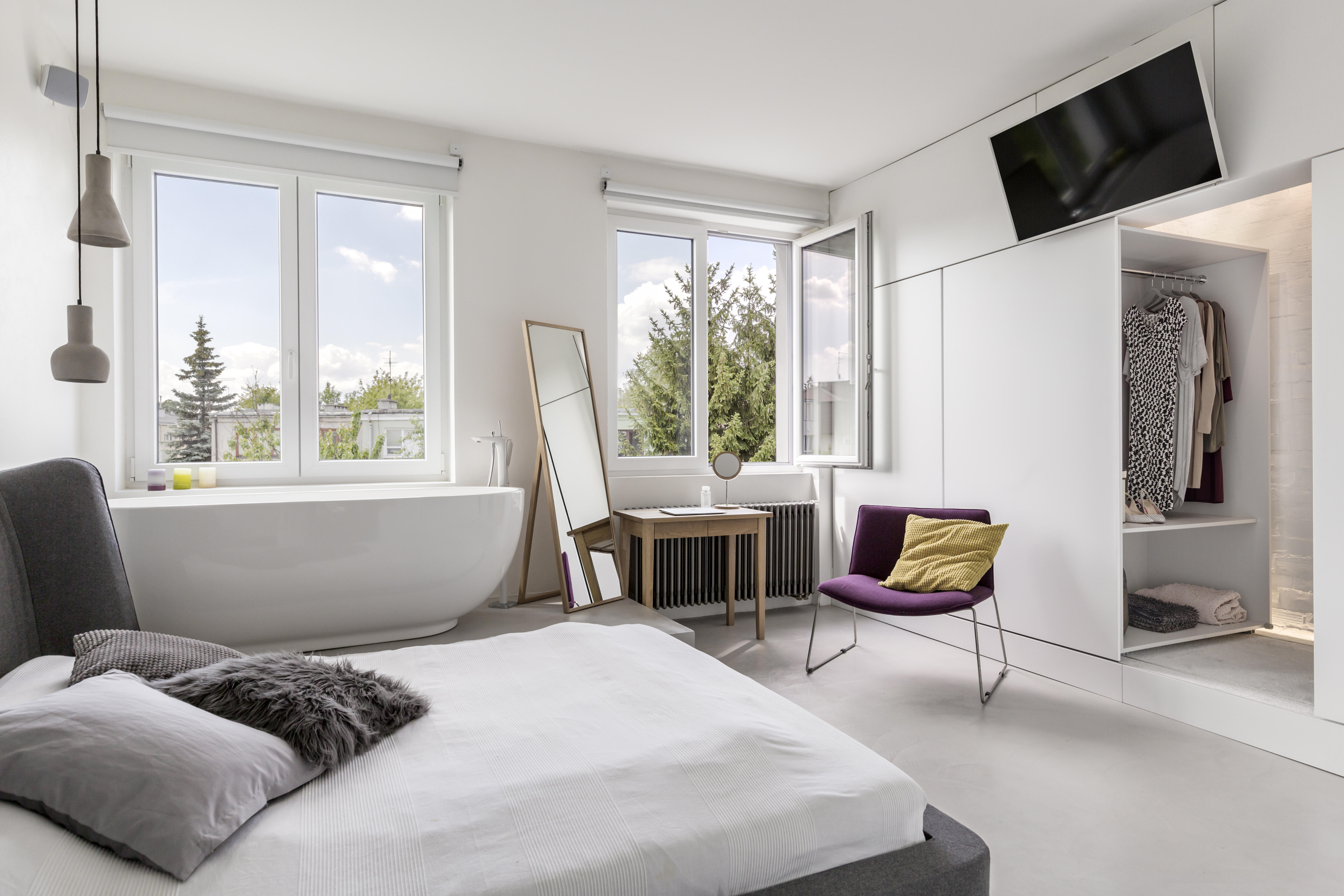 Fenêtre PVC H.75 x l.100 cm oscillo-battant 2 vantaux blanc - 6