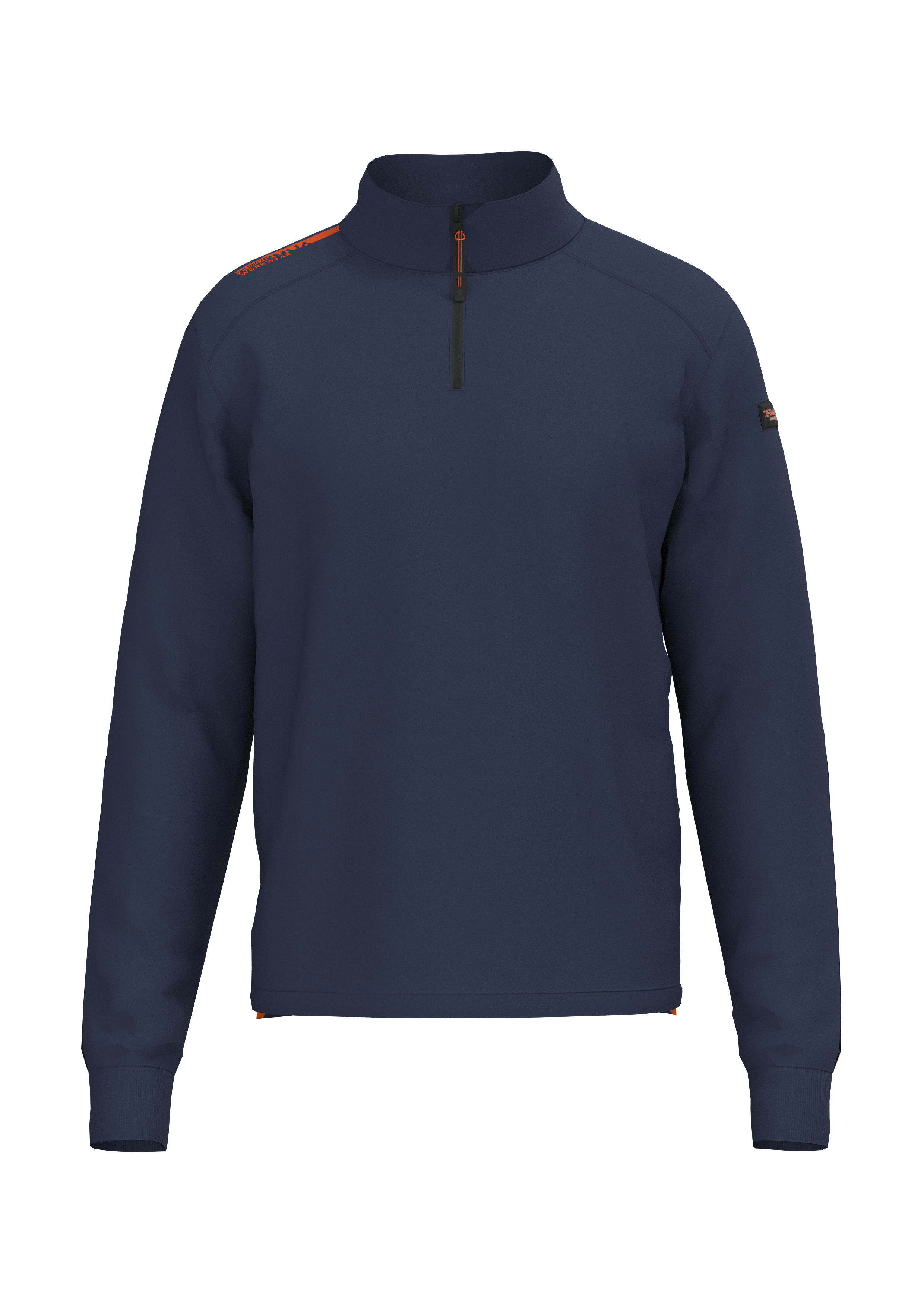 Sudadera ternua leza 1/2 m naranja t 3xl