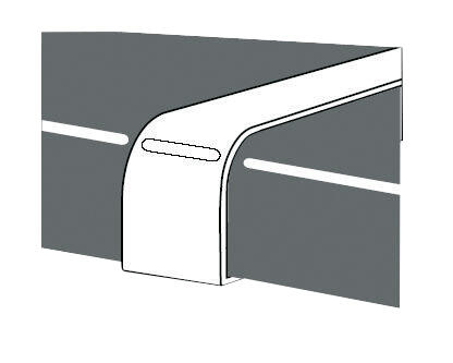 Profils de jonction droit 2 bord droit rayon 0-2 mm 38x670 mm Aluminium - 2