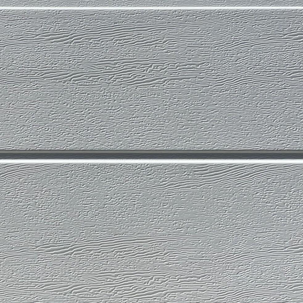 Porte de garage sectionnelle en kit Motorisée rainures horizontales H.200 x l.240 Blanc - 8