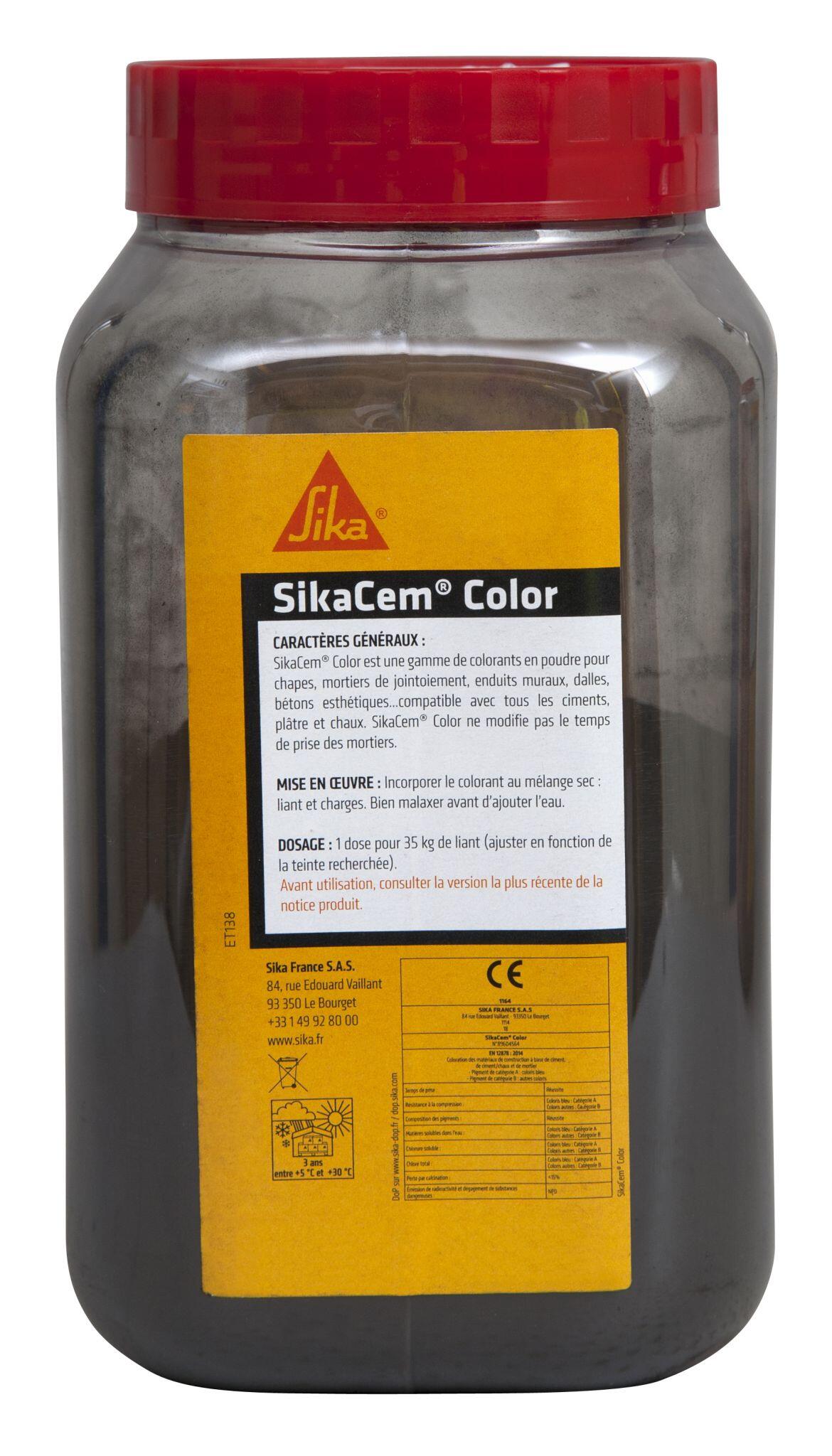 Colorant ciment noir 700g - SIKA - 2