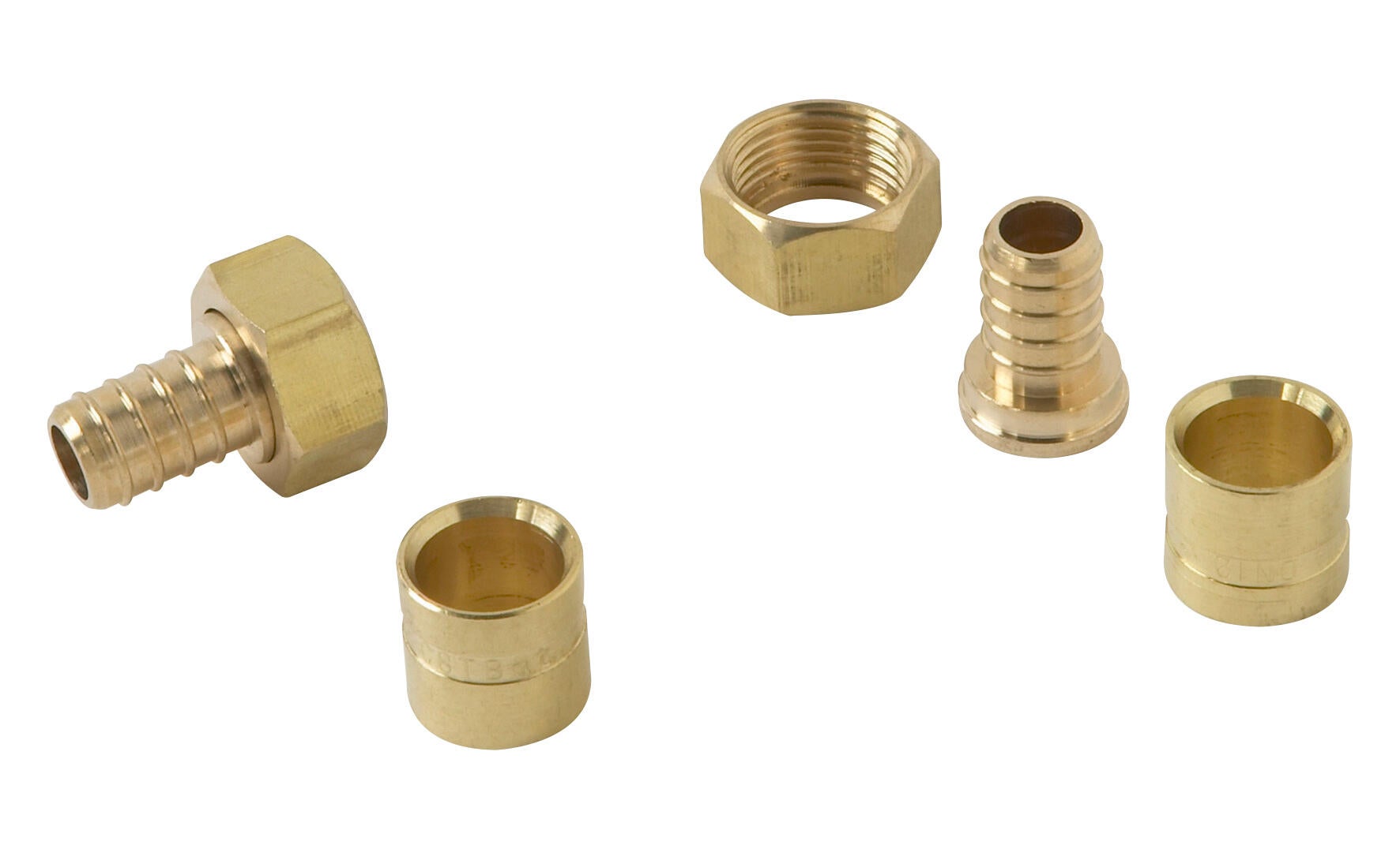 Raccord PE Laiton Femelle 25 - Femelle Ecrou Tournant 20x27 (3/4