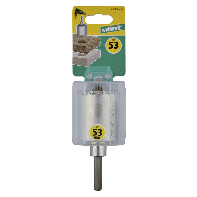 Scie cloche pour parpaing et materiaux tendres Diam.53 mm - WOLFCRAFT