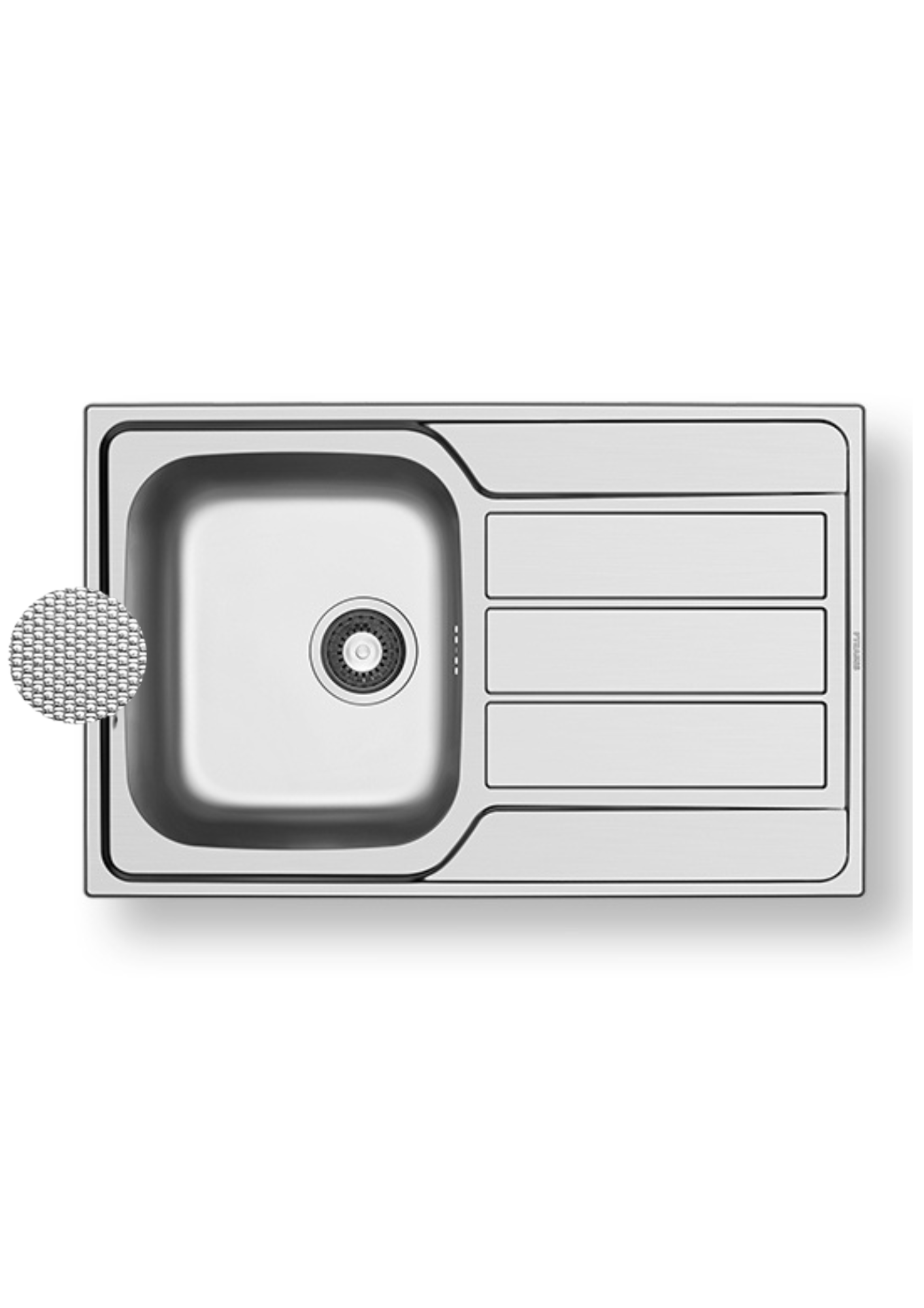 Evier à encastrer 1 cuve en inox - 