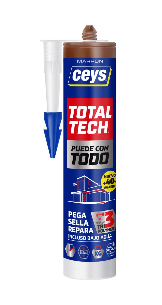 Sellador adhesivo CEYS Total Tech MS-TECH 290 ml marrón