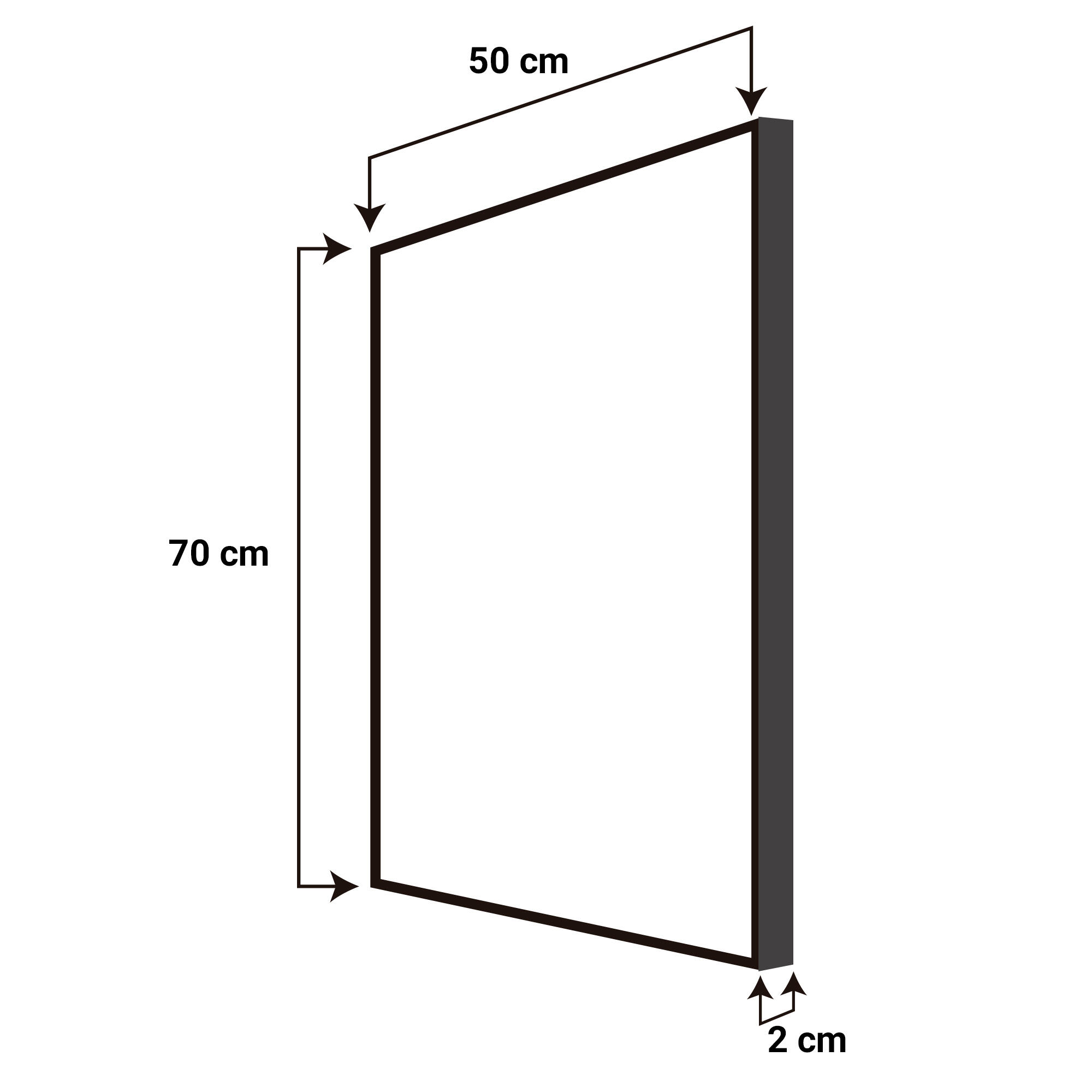 Cuadro decorativo con moldura 106207 50x70 cm - 2