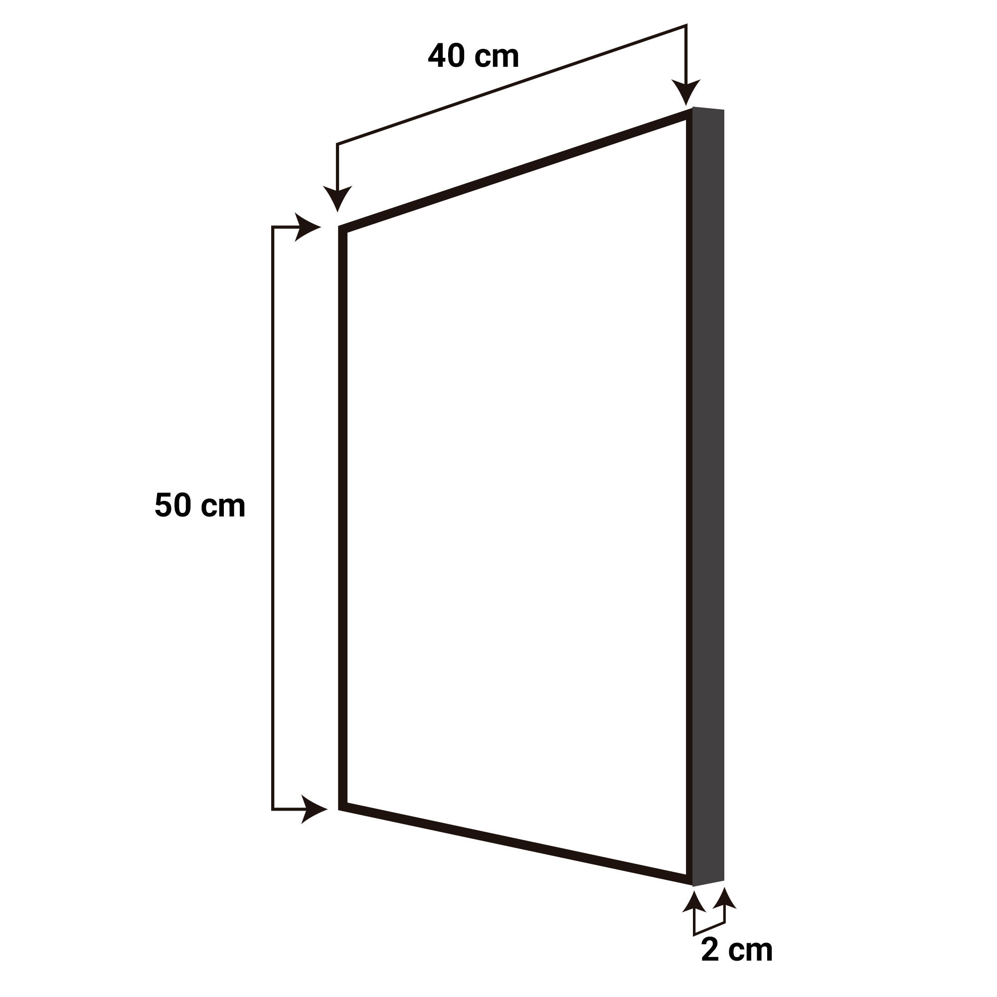 Cuadro decorativo con moldura 106210 40x50 cm - 2