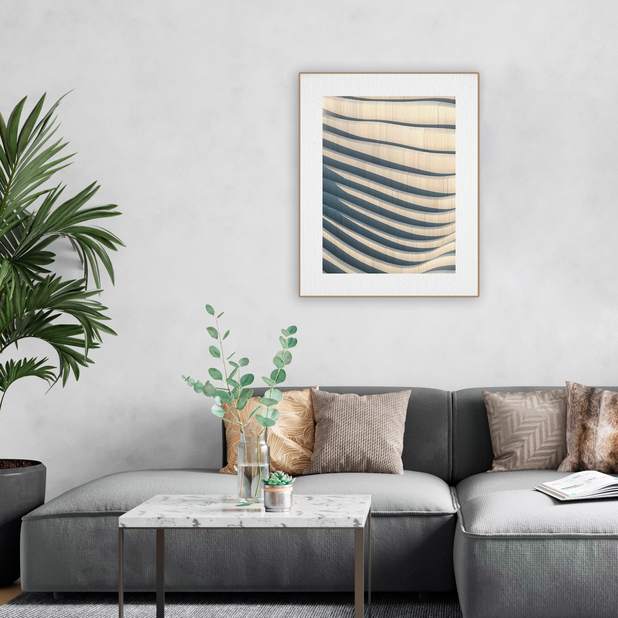 Cuadro decorativo con moldura 106201 40x50 cm
