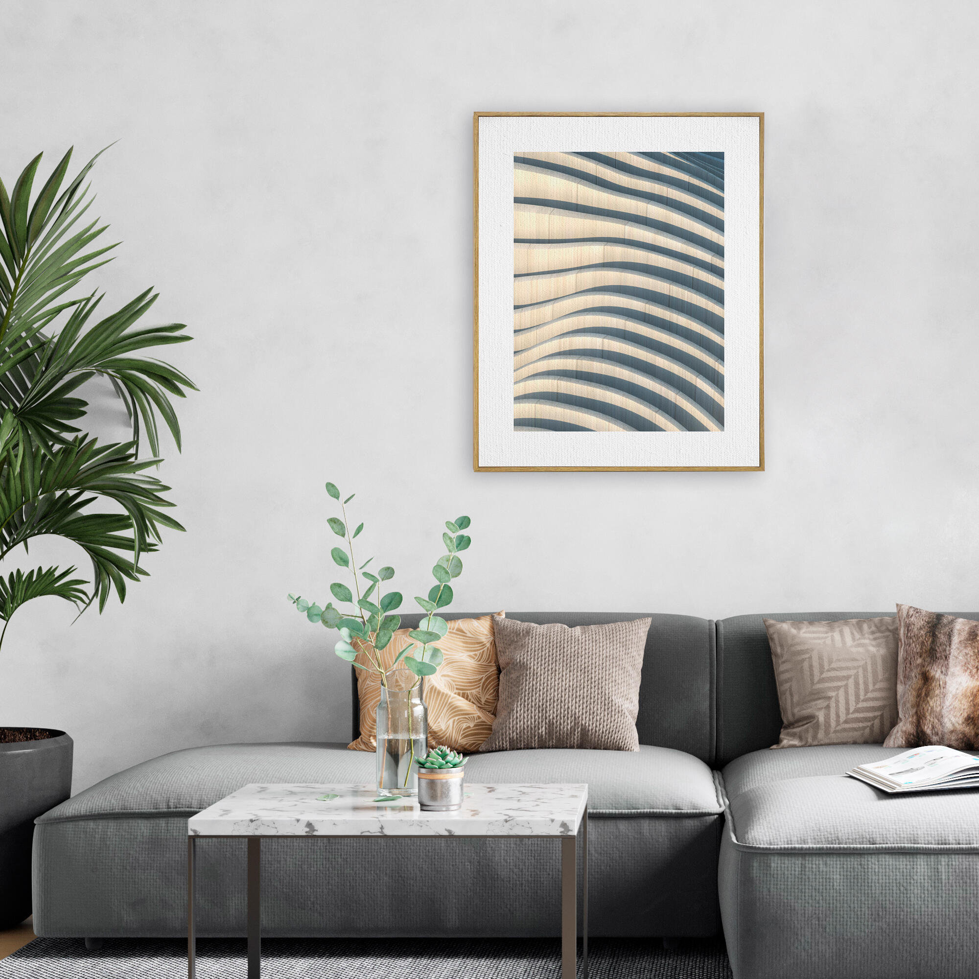 Cuadro decorativo con moldura 106202 50x70 cm