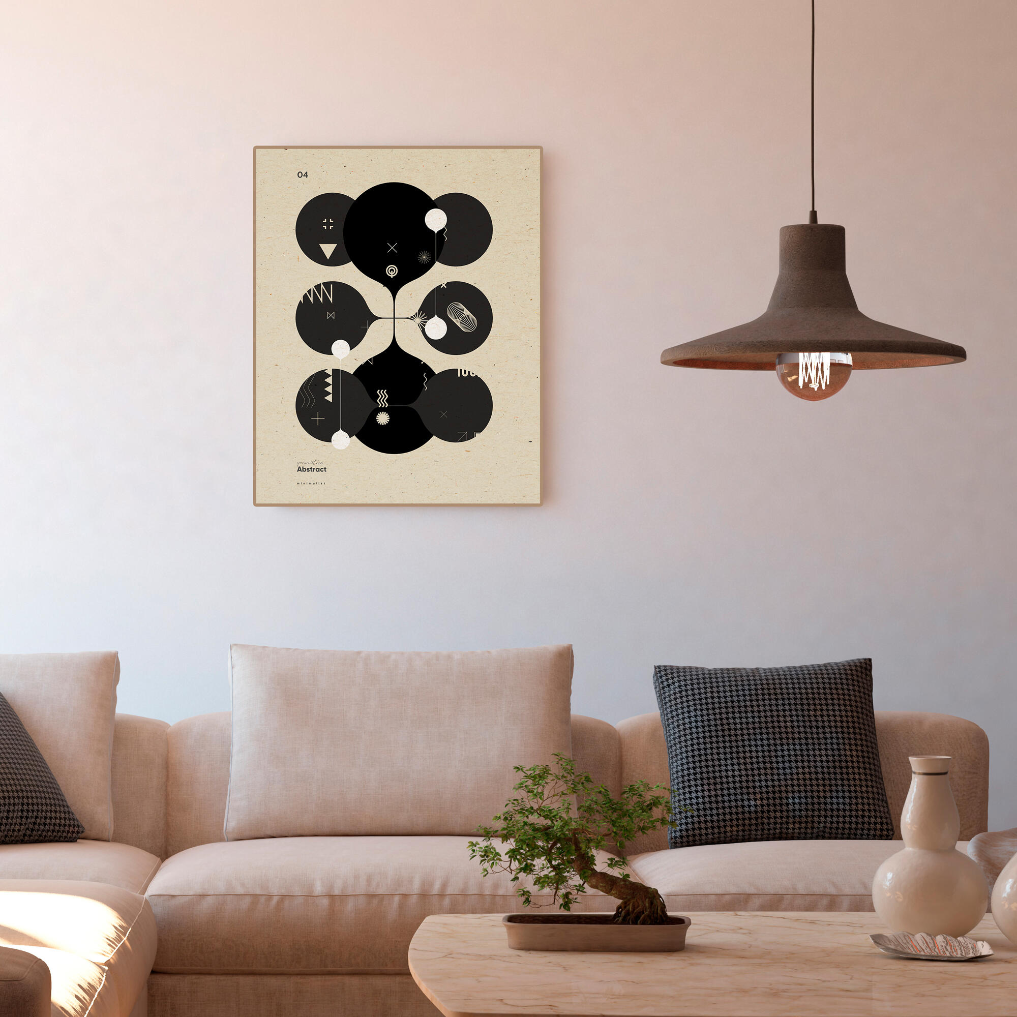 Cuadro decorativo con moldura 106206 40x50 cm