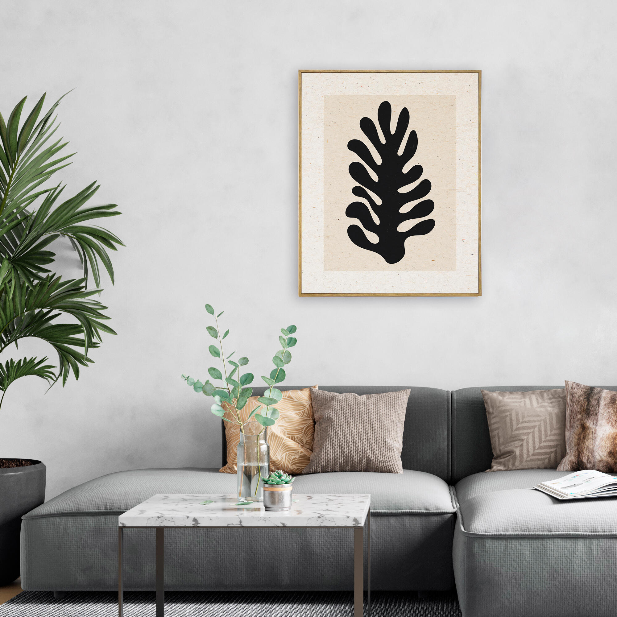 Cuadro decorativo con moldura 106227 50x70 cm