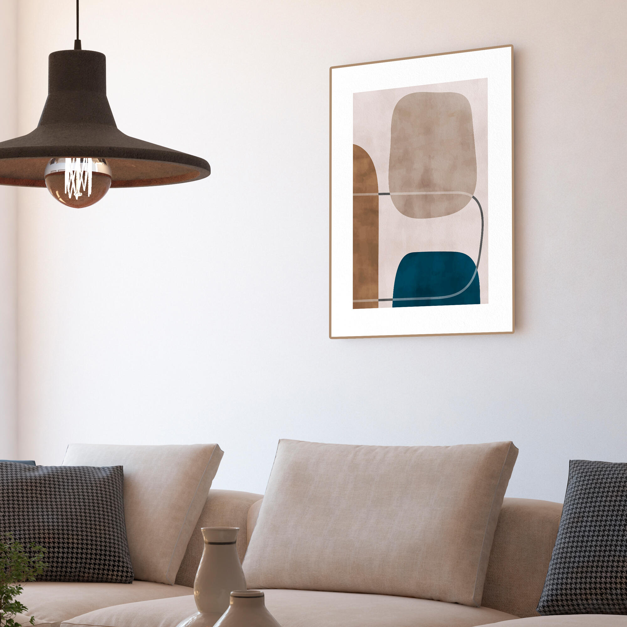 Cuadro decorativo con moldura 106207 50x70 cm