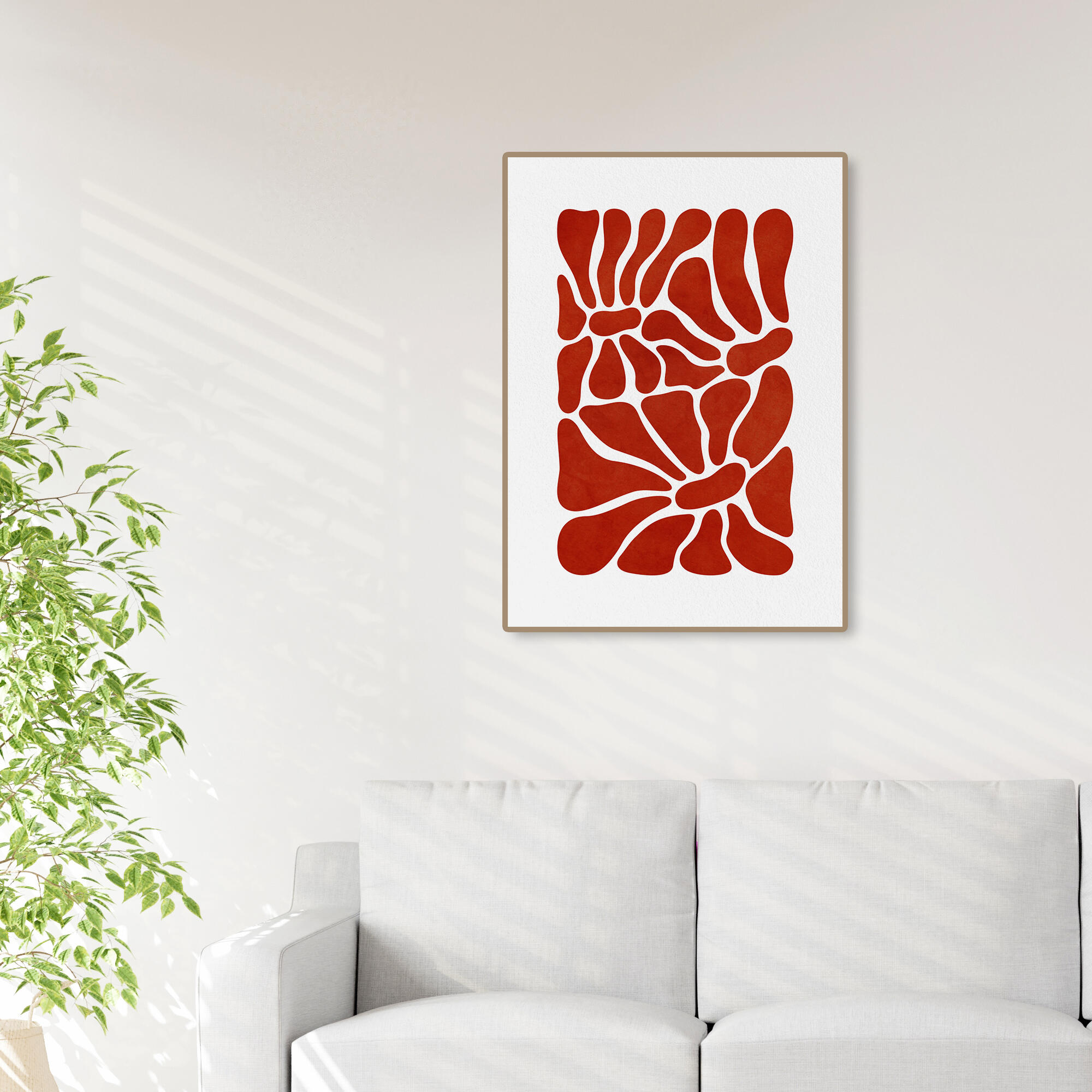 Cuadro decorativo con moldura 106233 40x50 cm